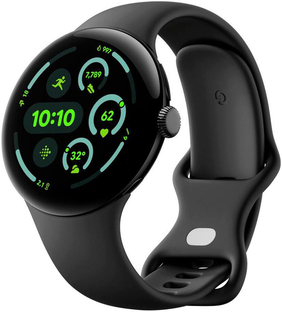 Google Pixel Watch 3 45mm WIFI Smartwatch (4,5 cm/1.77 Zoll, Watch OS 5)