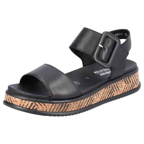 Rieker EVOLUTION Sandale, Sommerschuh, Sandalette, Klettschuh, mit extraweichem Fußbett