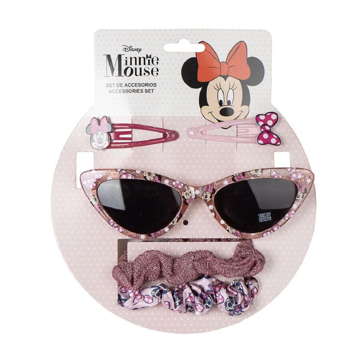 Disney Sonnenbrille Disney Minnie Mouse Солнцезащитные очки-Set mit Haargummi