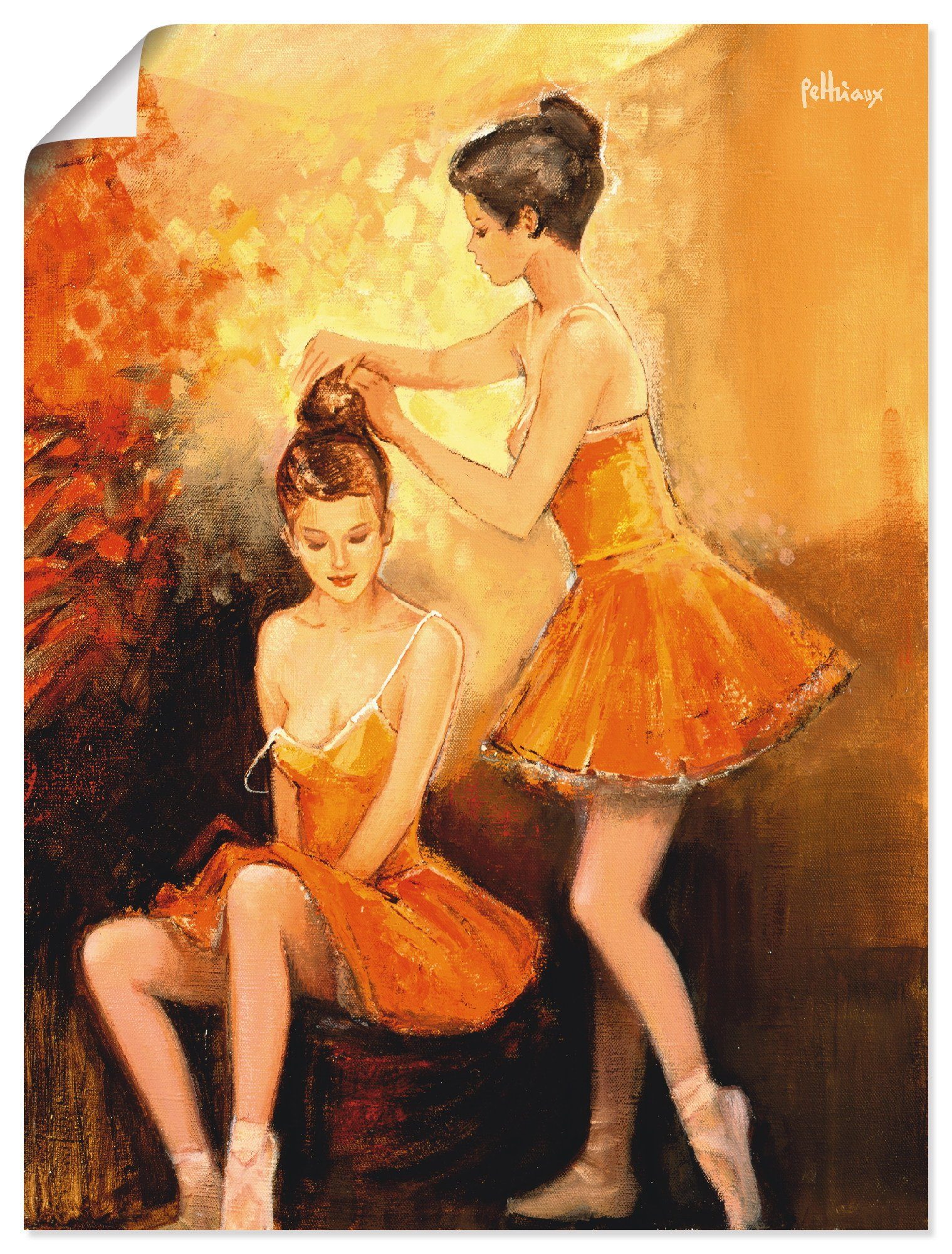 in Wandbild Ballett, Artland Leinwandbild, als St), (1 versch. Poster Alubild, Größen oder Wandaufkleber Sport