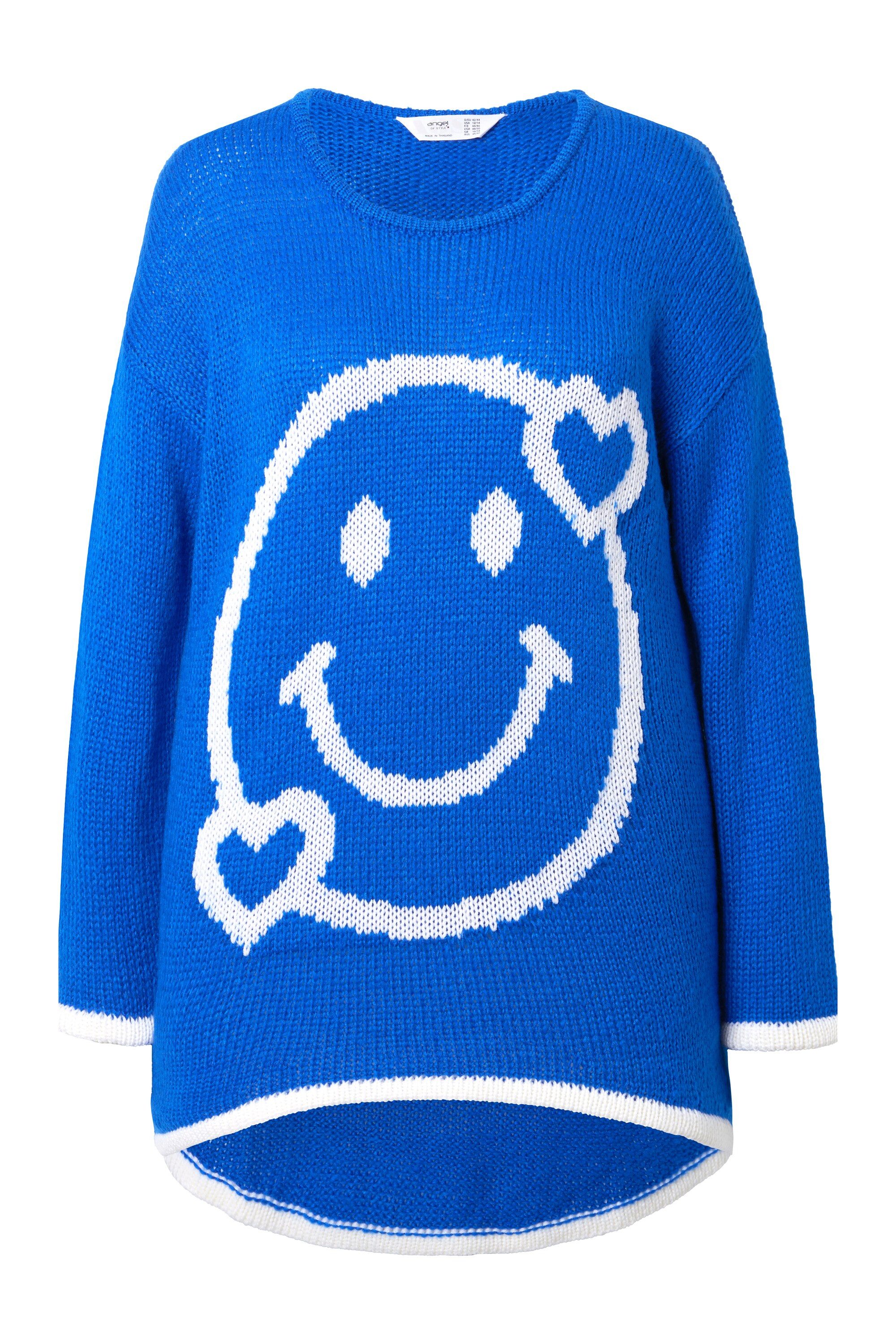 Angel of Style Strickpullover Pullover A-Linie Smiley Saum hinten länger günstig online kaufen