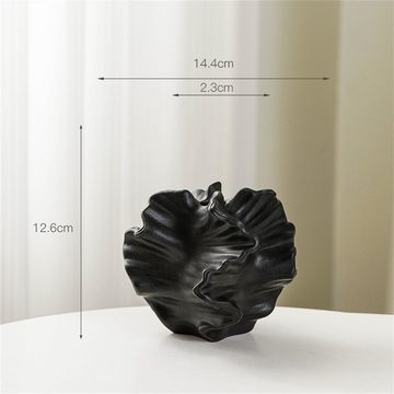 Rouemi Dekovase Keramik-Vase, einfache Kunst Spitze Vase, Home Decoration Ornament