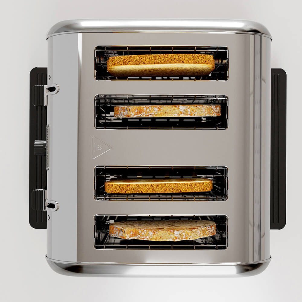 4 Morphy Toaster Classic, Richards 1800W, Schlitz Toaster VENTURE Edelstahl