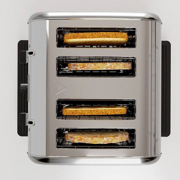 Morphy Richards Toaster VENTURE RETRO Toaster 4 Schlitz, 1800W, Edelstahl