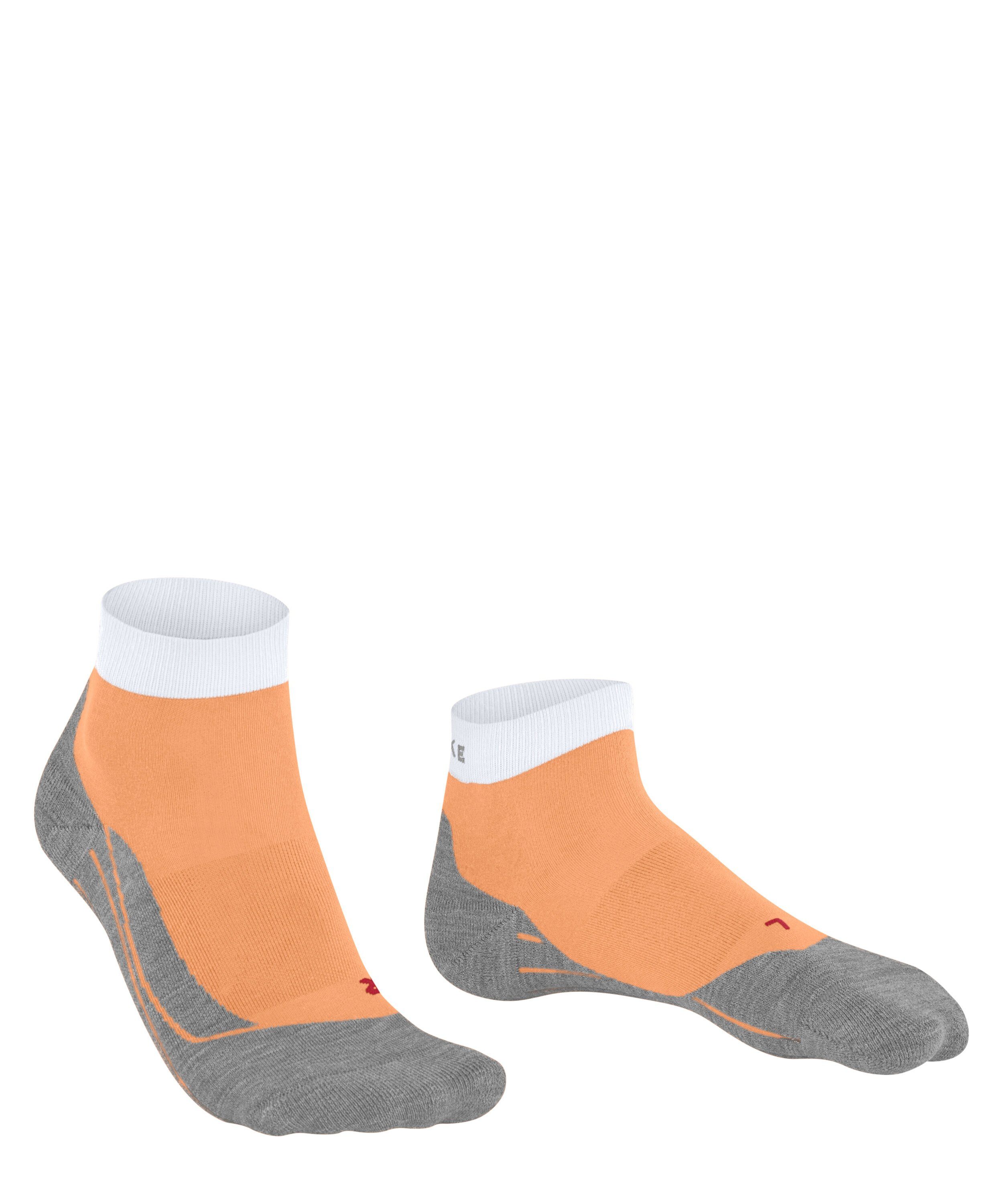 FALKE Laufsocken RU4 Polsterung orangette (8155) (1-Paar) leichte mit Short Endurance Laufsocke mittlerer