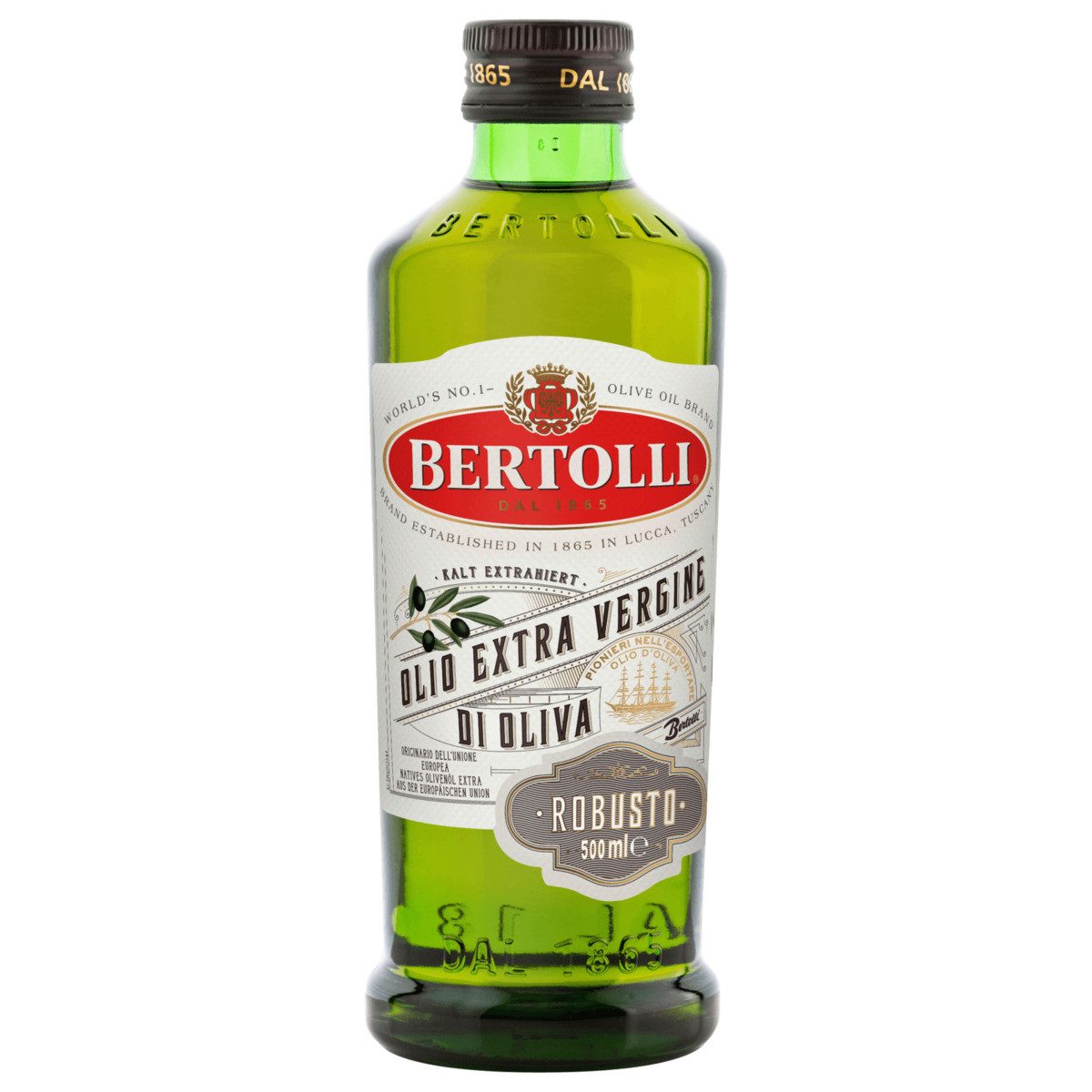 BERTOLLI Speiseöl, Bertolli Olio Extra Vergine de Oliva Robusto intensiv fruchtig 500ml