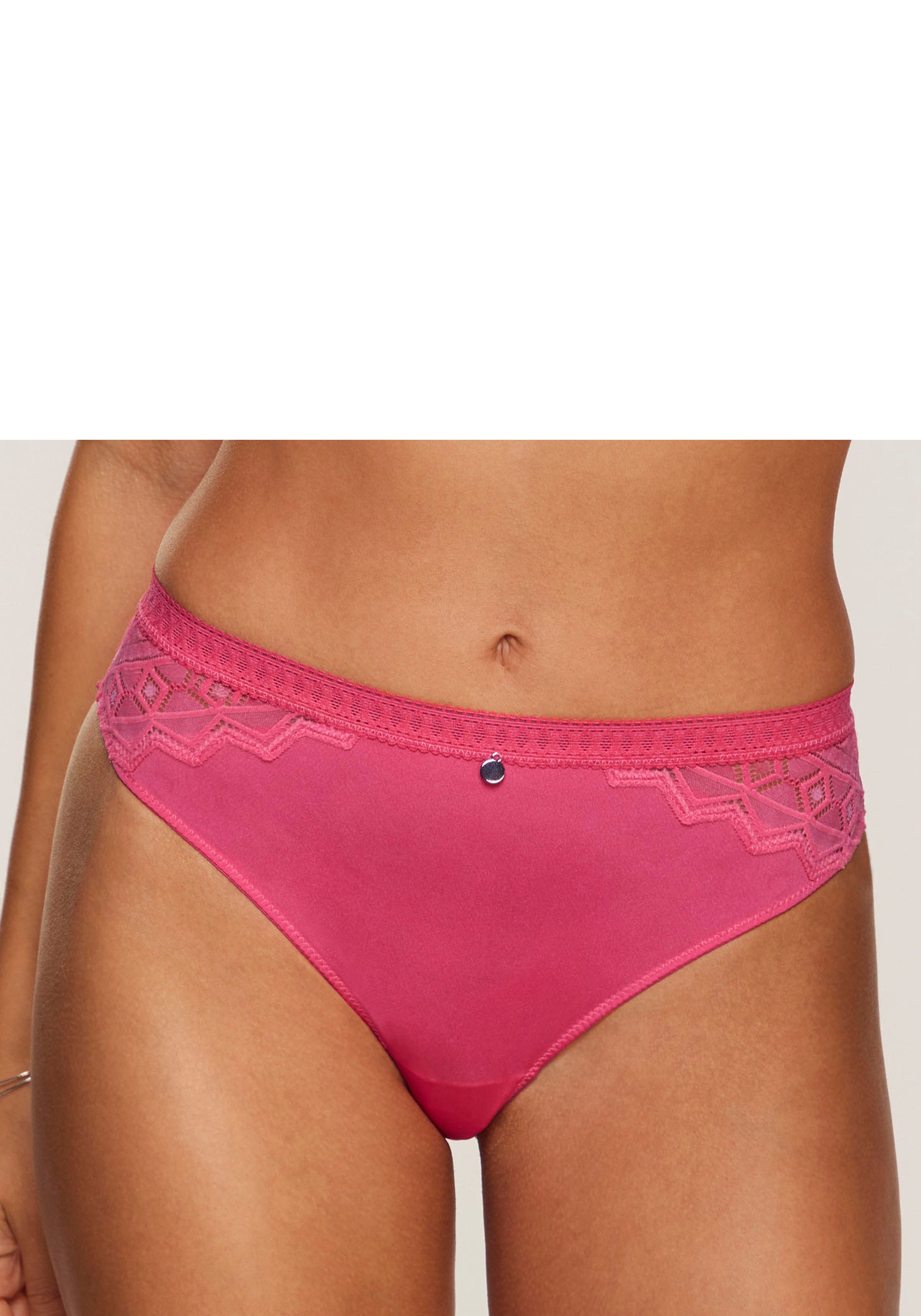 s.Oliver String Romane mit graphischer Spitze in transparenter Optik