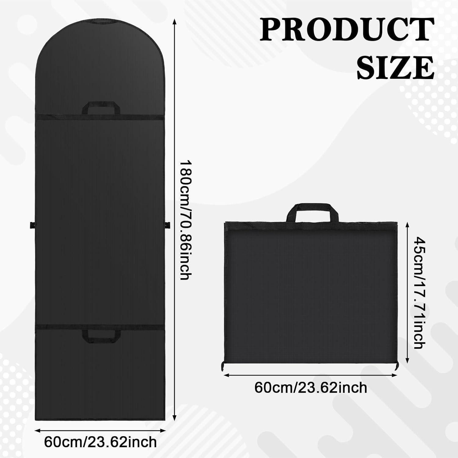 LuxusKollektion Kleidersack Kleidersack 180x60 cm faltbar Lang atmungsaktiv mit Griffen