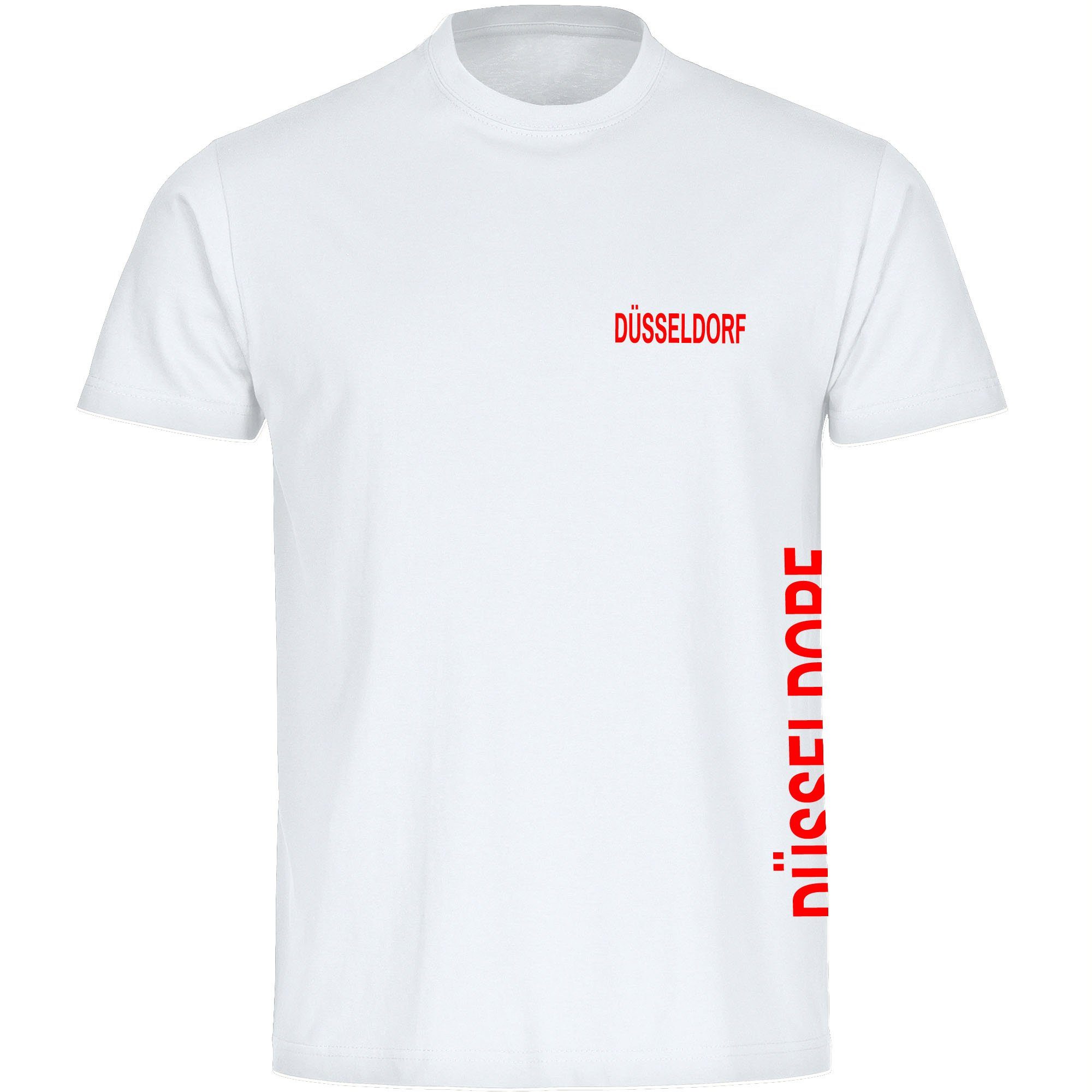 multifanshop T-Shirt Kinder Düsseldorf - Brust & Seite - Boy Girl