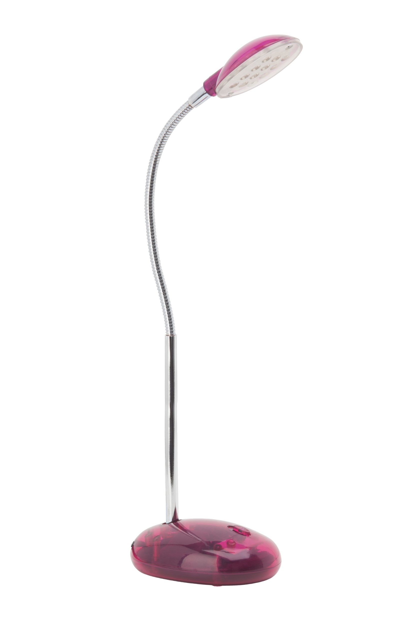 Lightbox Tischleuchte, LED fest integriert, Kaltweiß, LED Schreibtischlampe, einstellbar, 32cm Höhe, 2W, 140 lm, pink