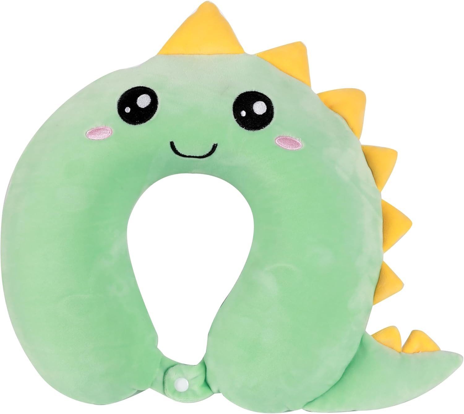 Nackenhörnchen I-TOTAL® Reisekissen Nackenkissen weich für Nackenstützen Motiv Dino