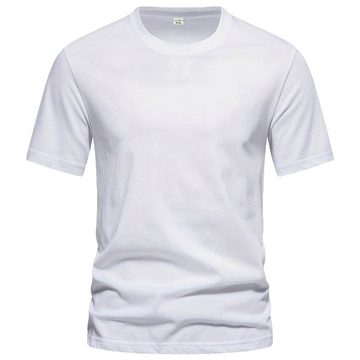 TEXEMP T-Shirt 3er Pack Herren T-Shirt Rundhals Baumwolle Kurzarm Basic Schwarz Weiß (3-tlg., 3er-Pack) Atmungsaktiv - Pflegeleicht - Strapazierfähig