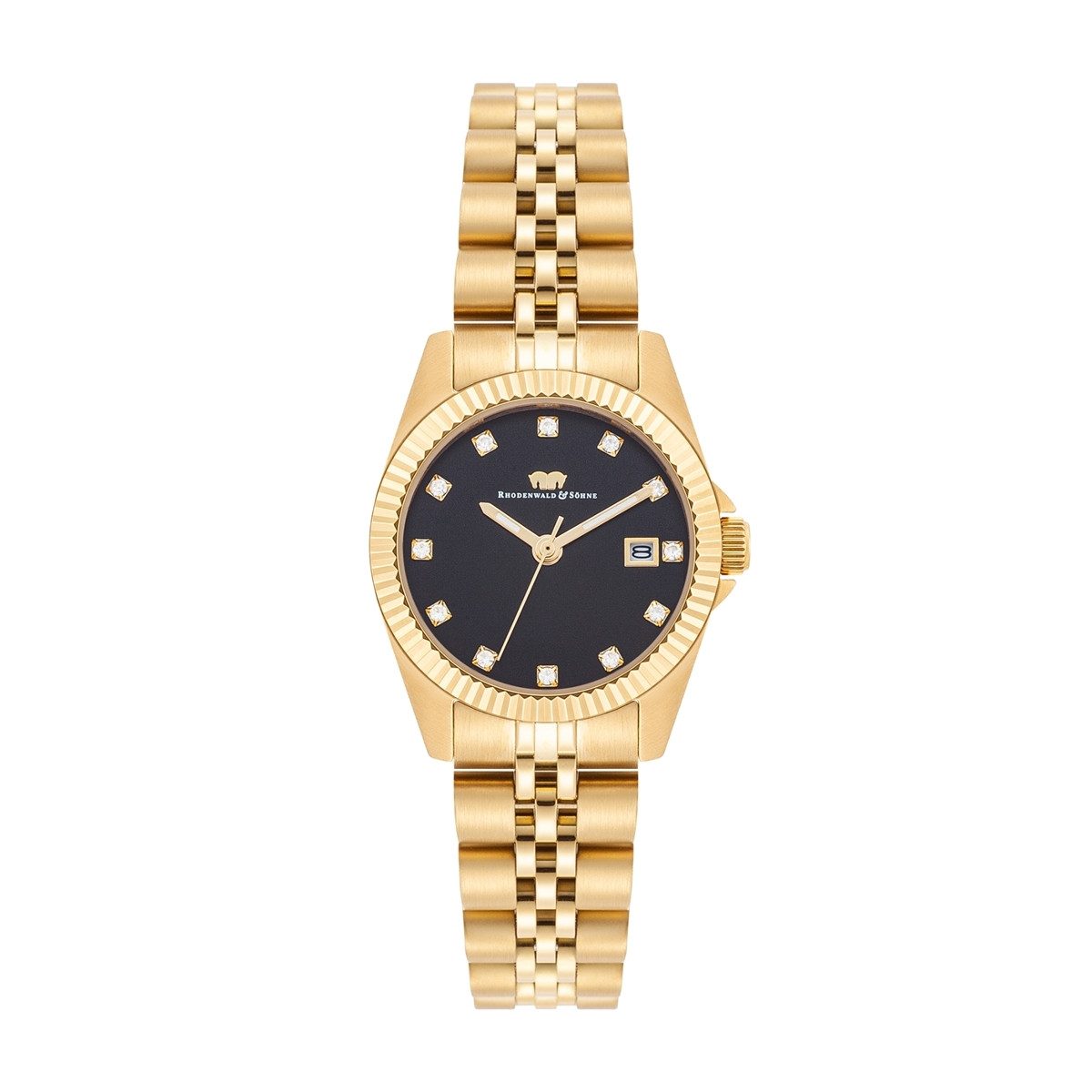 Rhodenwald & Söhne Quarzuhr Cassina gelbgold, günstig online kaufen