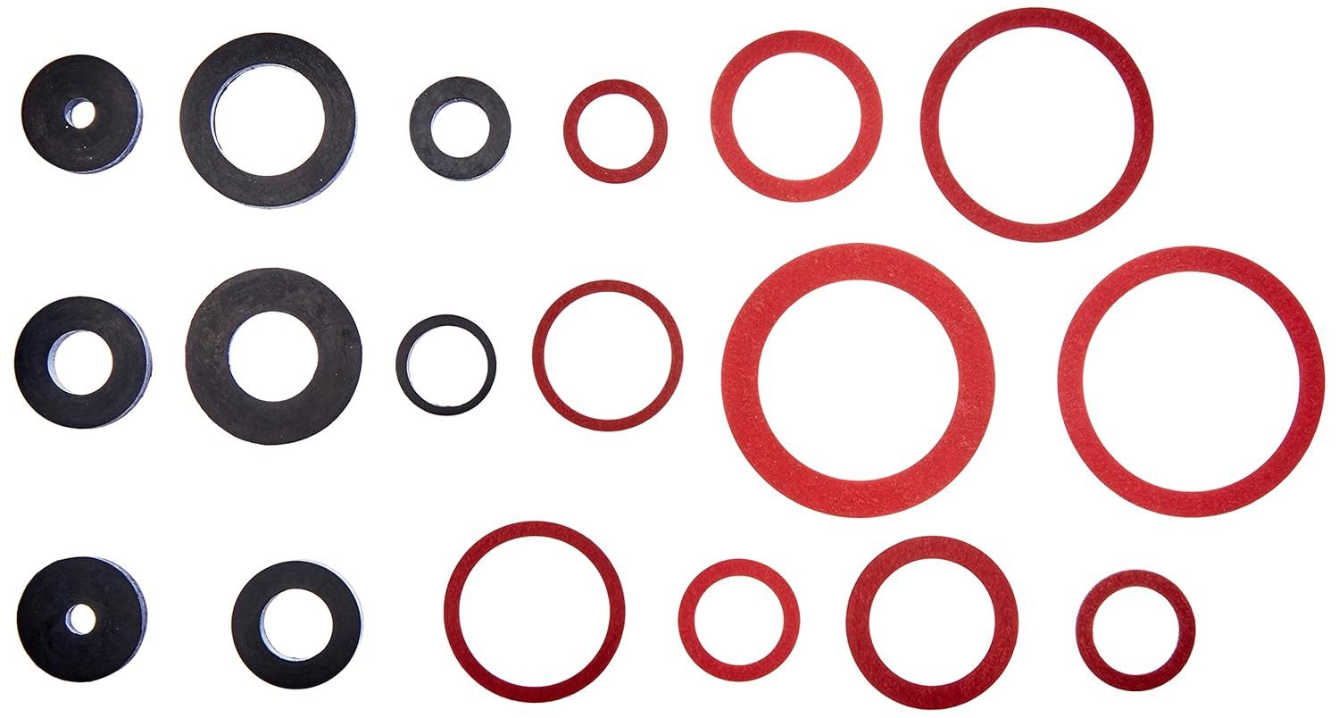 Brüder Mannesmann Werkzeuge Dichtungsring Dichtungssortiment, 141-teilig, M99741, Gummi Unterlegscheiben (Sparset 141 teiliges Dichtungsringe Sortiment, 141-St. – Bild 5 von 5