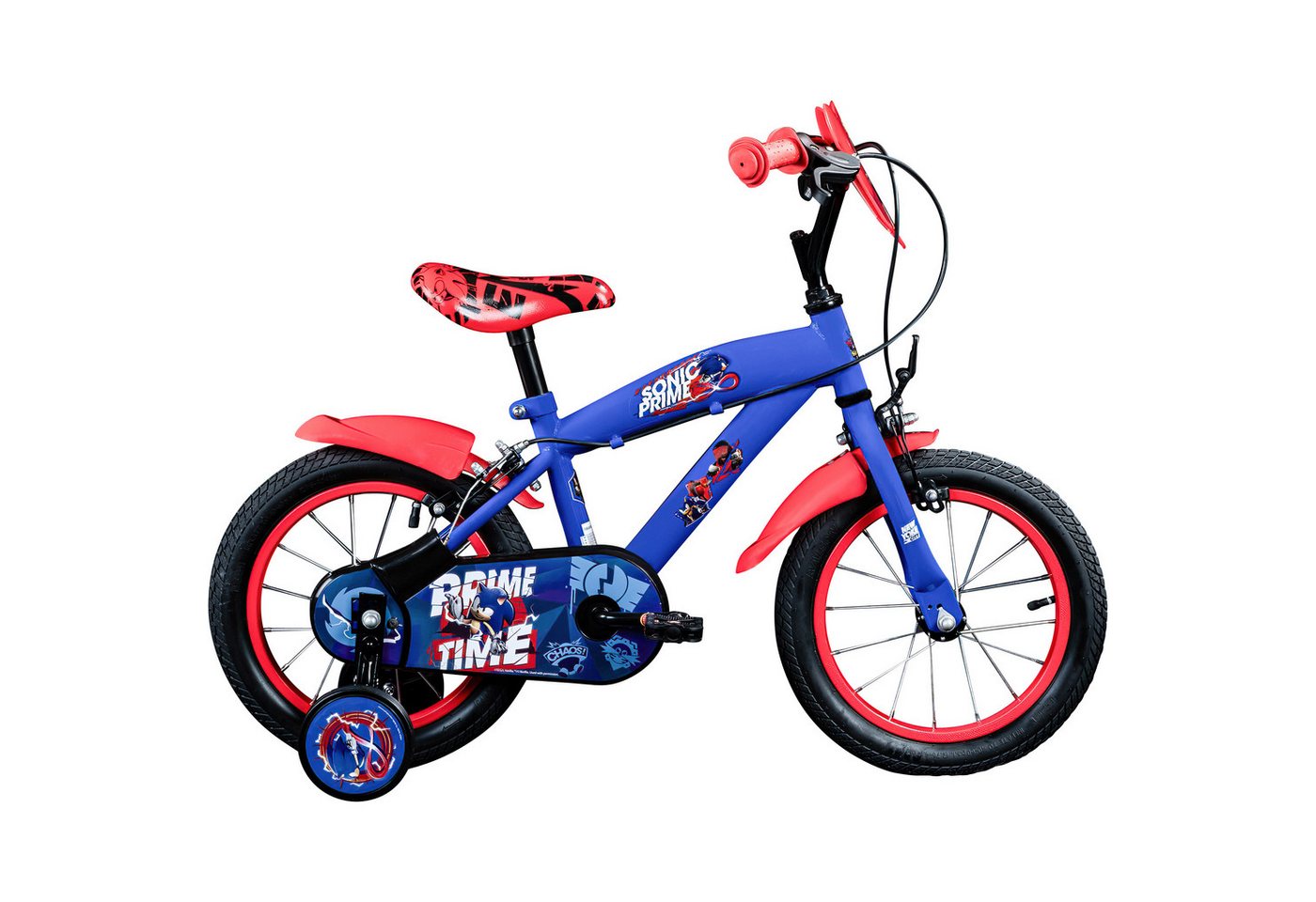 Thumbnail - Volare Kinderfahrrad Sonic, 1 Gang, ohne Schaltung, Kinderfahrrad 14 Zoll mit Stützräder und V-Brakes Fahrrad 3,5 Jahre