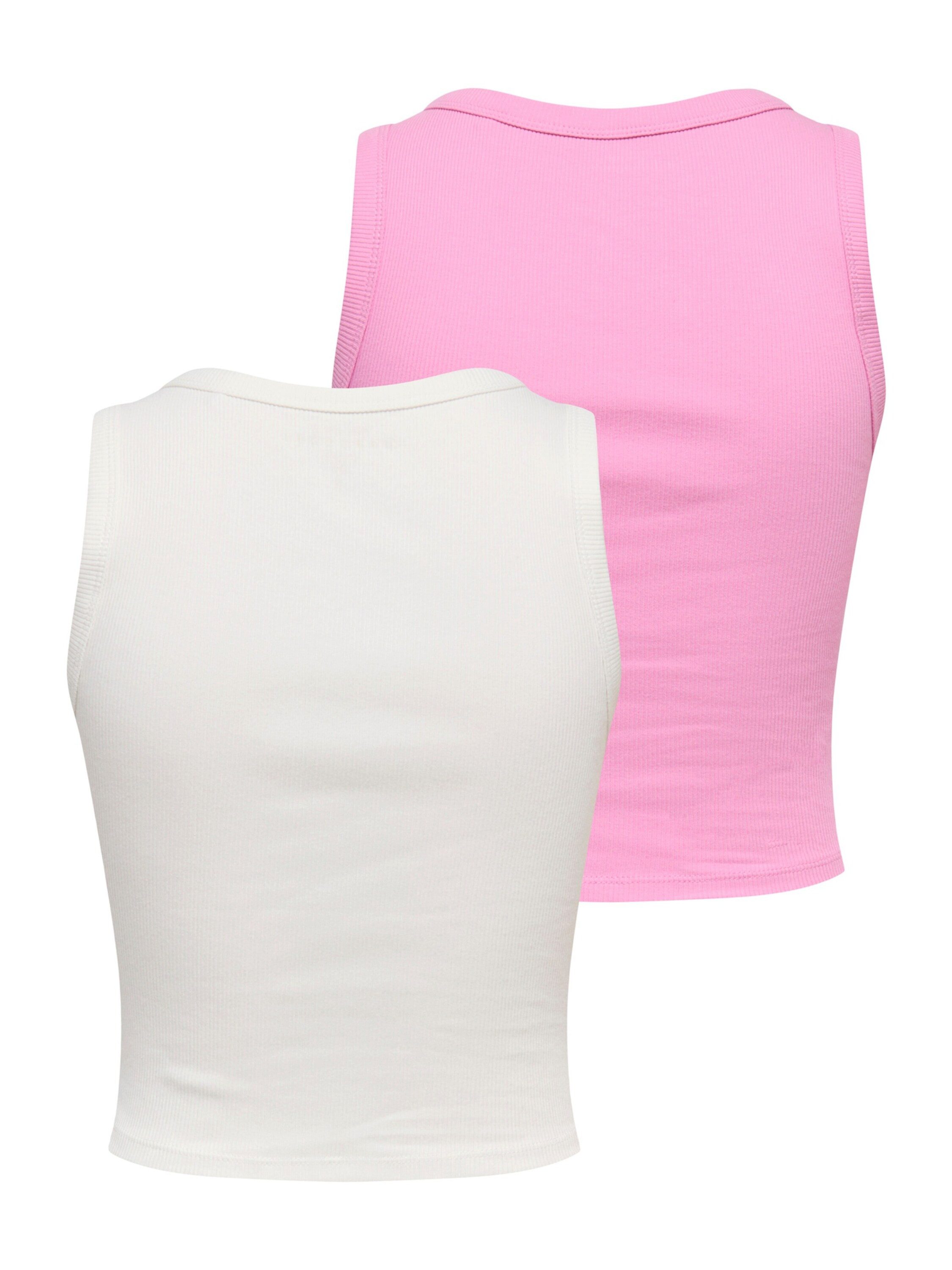 ONLY Shirttop ONLEASY (2-tlg) Plain/ohne Details – Bild 5 von 5