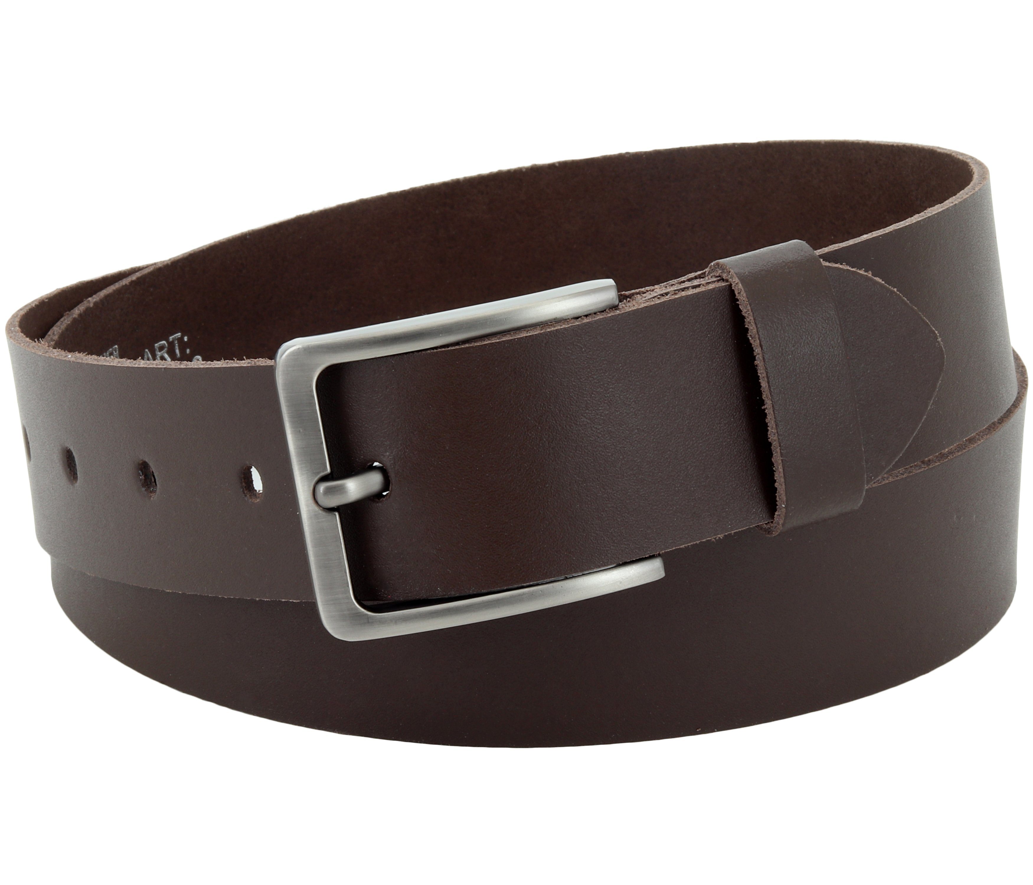 COLOGNEBELT Ledergürtel OM550-SL-Dunkelbraun MADE IN GERMANY, Dunkelbraun K günstig online kaufen