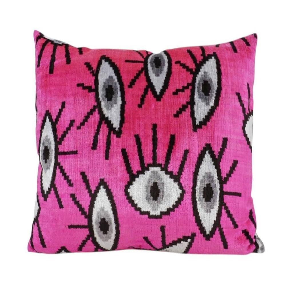Thanks, A LOT Kissenhülle Thanks A LOT Kissenhülle Silk-Velvet Pink Eyes 40 x 60 cm