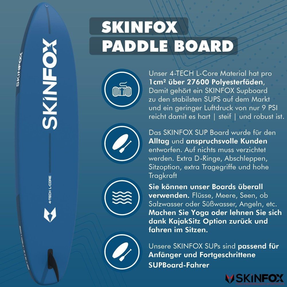Skinfox Inflatable SUP-Board - - SEAPIKE 335x78x15 SUP SKINFOX