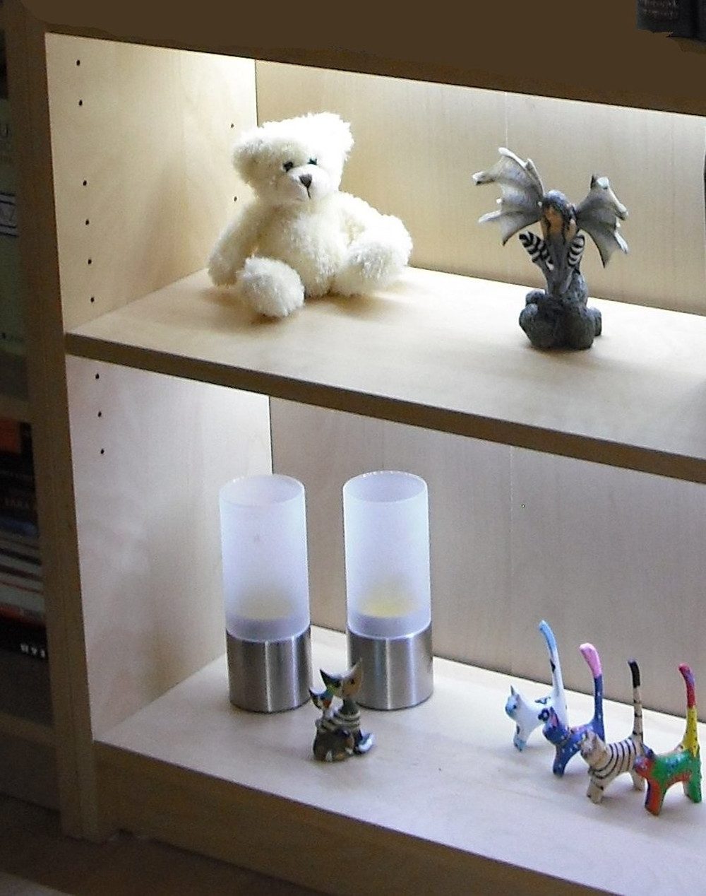 XENON LED-Leuchtmittel 2846 LED COB Regal Leuchte 2x30cm Netzteil Kabel + Verteiler Kalt Weiß, Xenon / Kalt Weiß