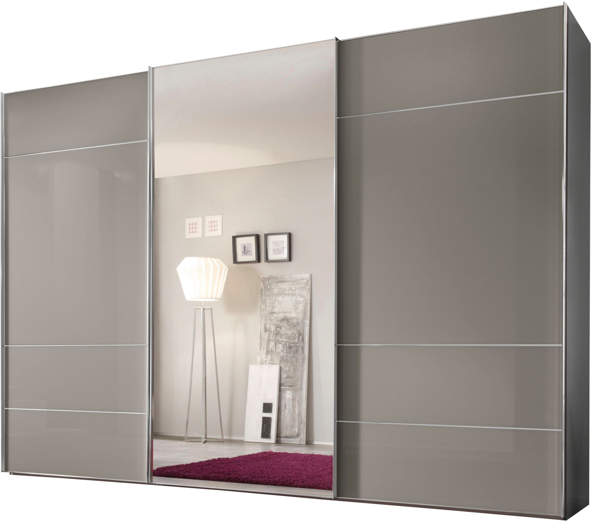 STAUD Schwebetürenschrank Sonate Lucca mit Spiegel, Made in Germany Mit vier verschiedenen Ausstattungsvarianten