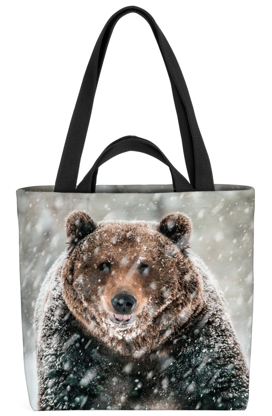 männlich Bär wind (1-tlg), gro Winter Wald Grizzly Henkeltasche erwachsen Braunbär VOID tier bär