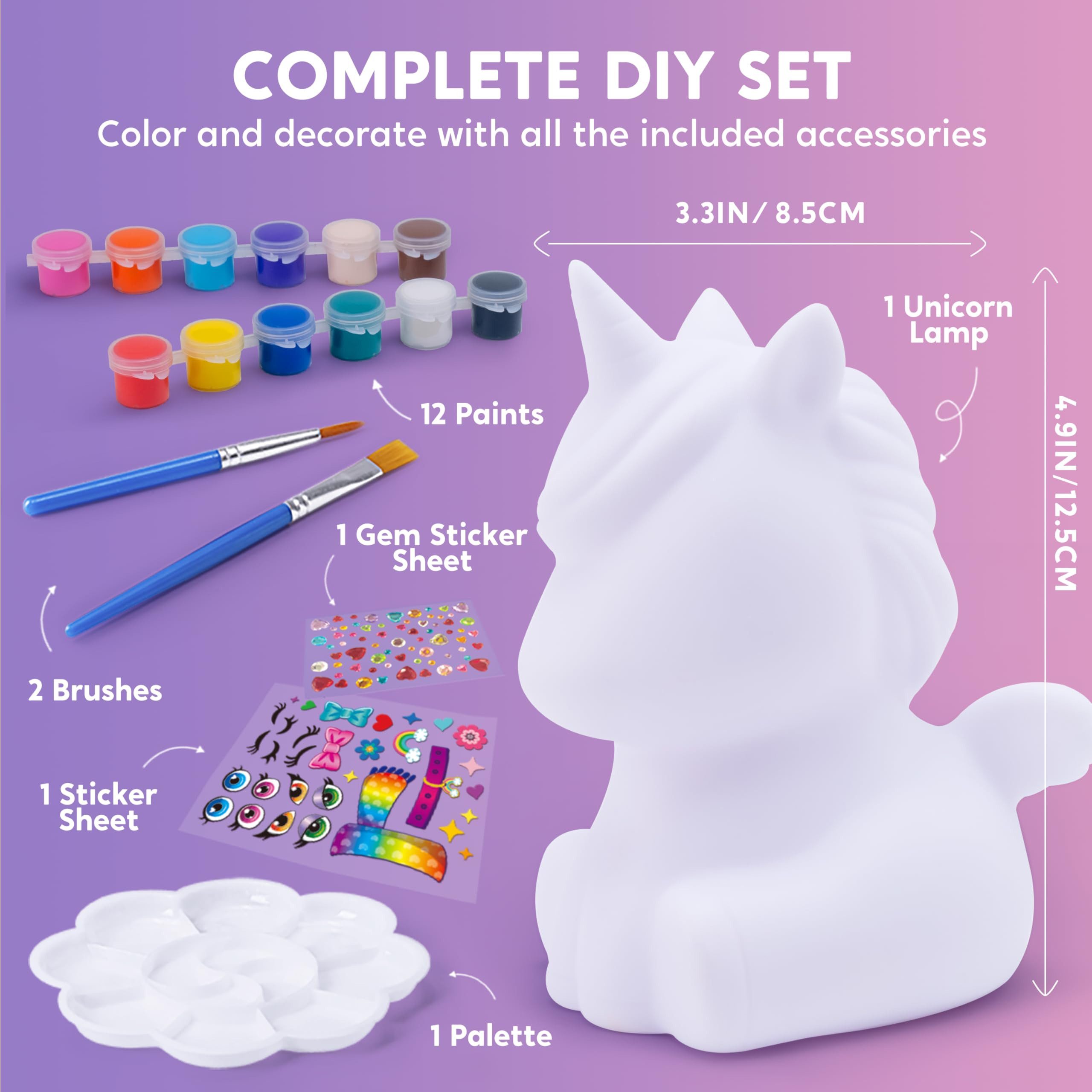 Klever Kits Bastelscheren Klever Kits Einhorn Lampe Bastelset Kinder ab 6+ jahre, (1-tlg)