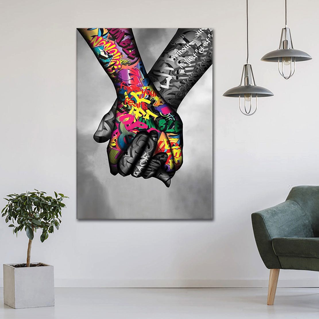 Artedinoi Leinwandbild Pop Art In Love, günstig online kaufen