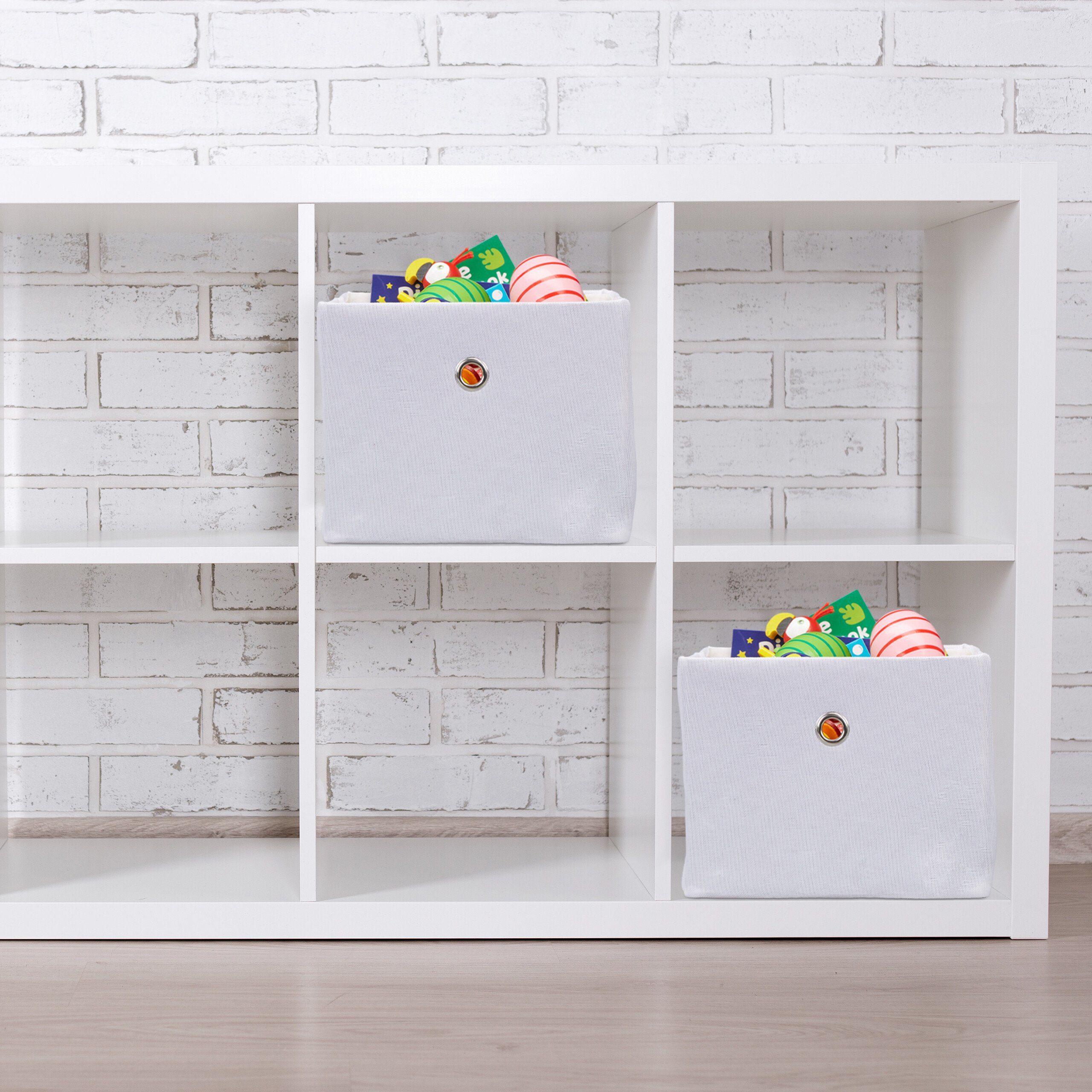 relaxdays Aufbewahrungsbox im 2er Set (2 St), Dunkelgrau – Bild 5 von 5