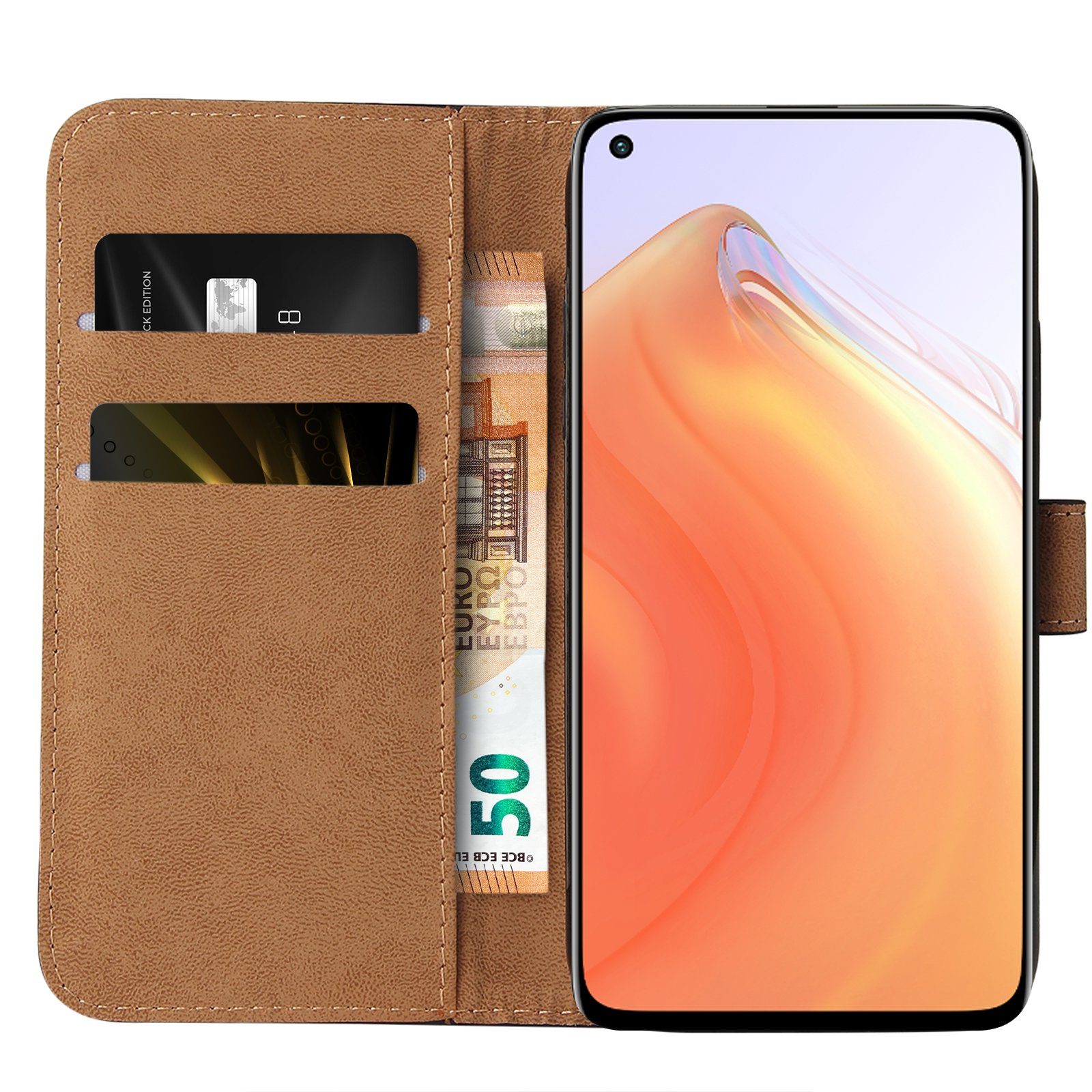 Tec-Expert Handyhülle Klapp Hülle für Xiaomi Mi 10T 6.67 Zoll, 6.67, Flip Case für Xiaomi Mi 10T