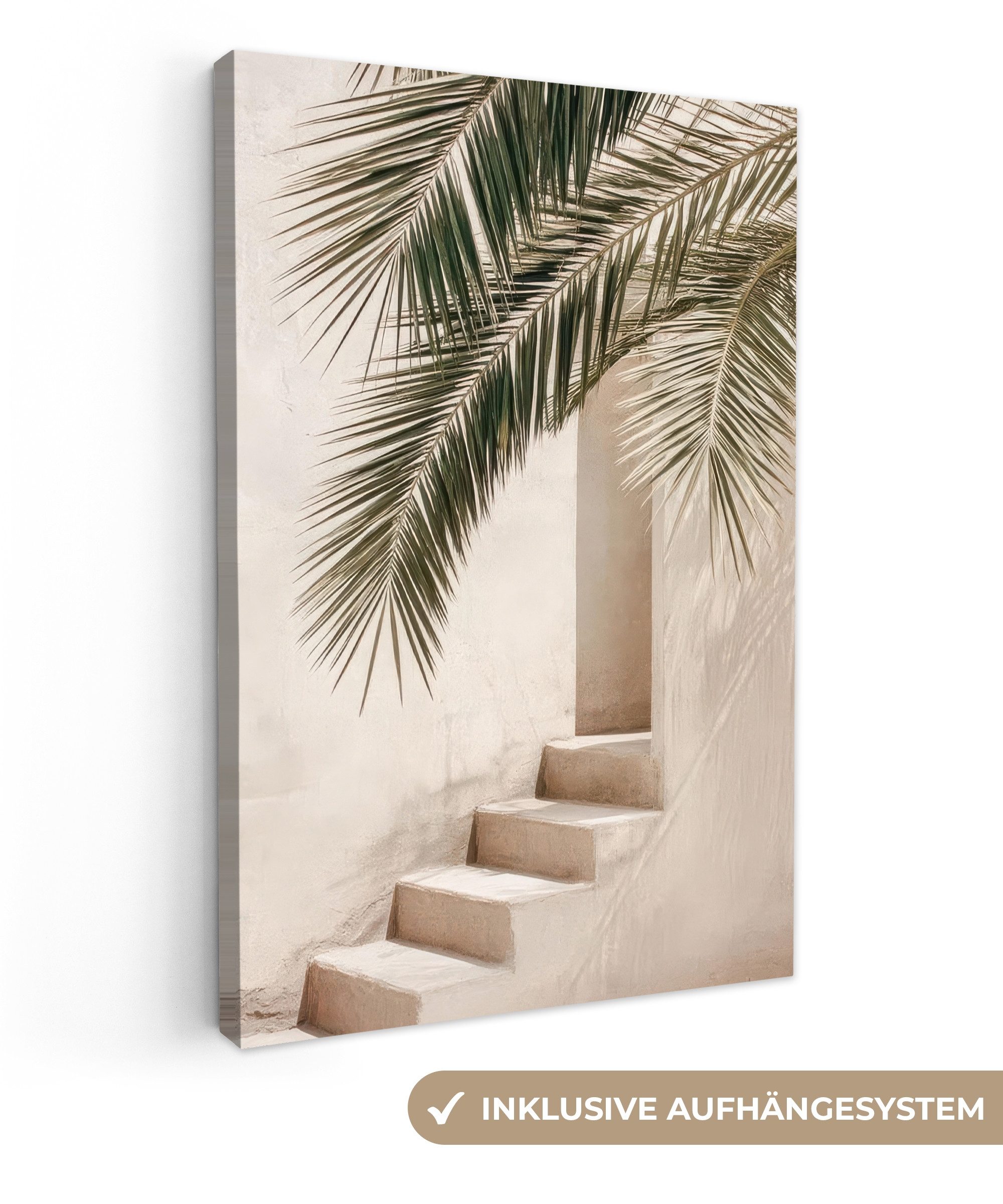 OneMillionCanvasses® Leinwandbild Palme - Schatten - günstig online kaufen