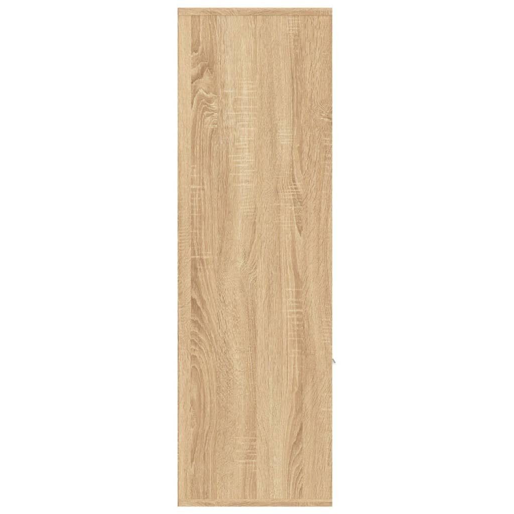 Bücherregal Sonoma-Eiche cm Holzwerkstoff 98x30x98 furnicato