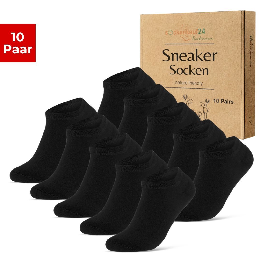 Sneakersocken 10 Paar Premium Sneaker Socken Herren & Damen aus