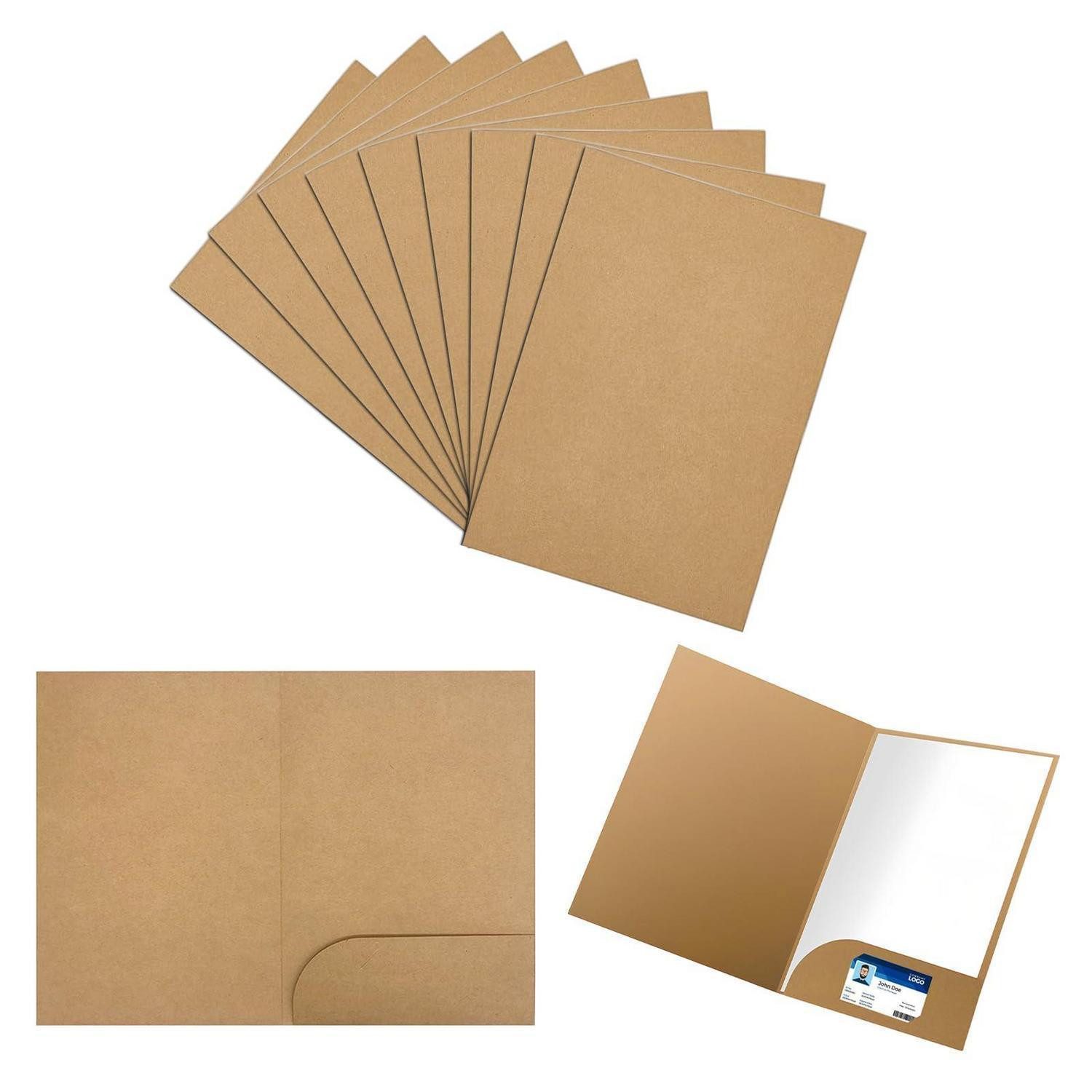 LuxusKollektion Organisationsmappe Kraft Dokumentenmappe 10St 31x22cm (10-St)