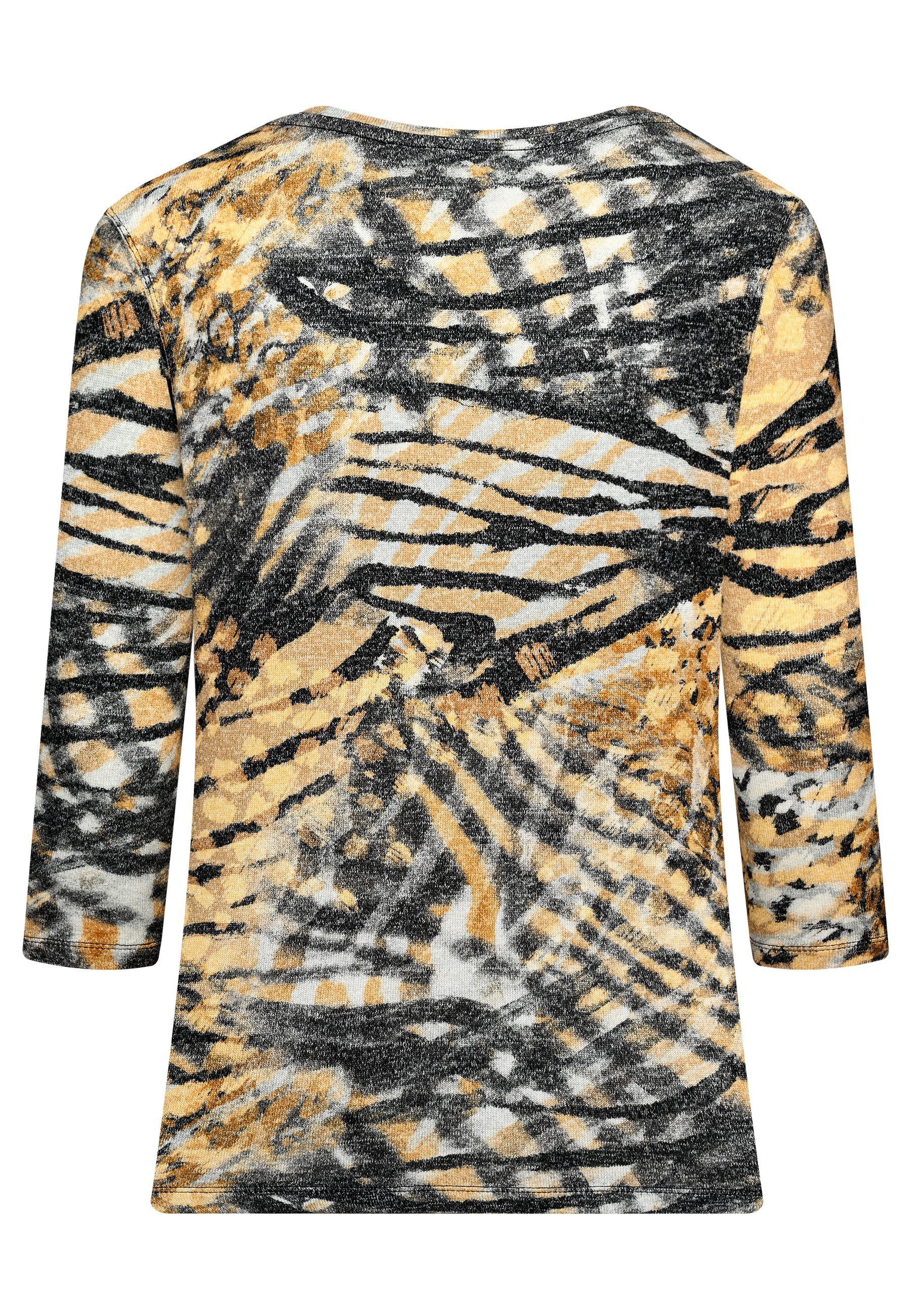 BICALLA T-Shirt Shirt (1-tlg) Animal Print - 03/beige-black