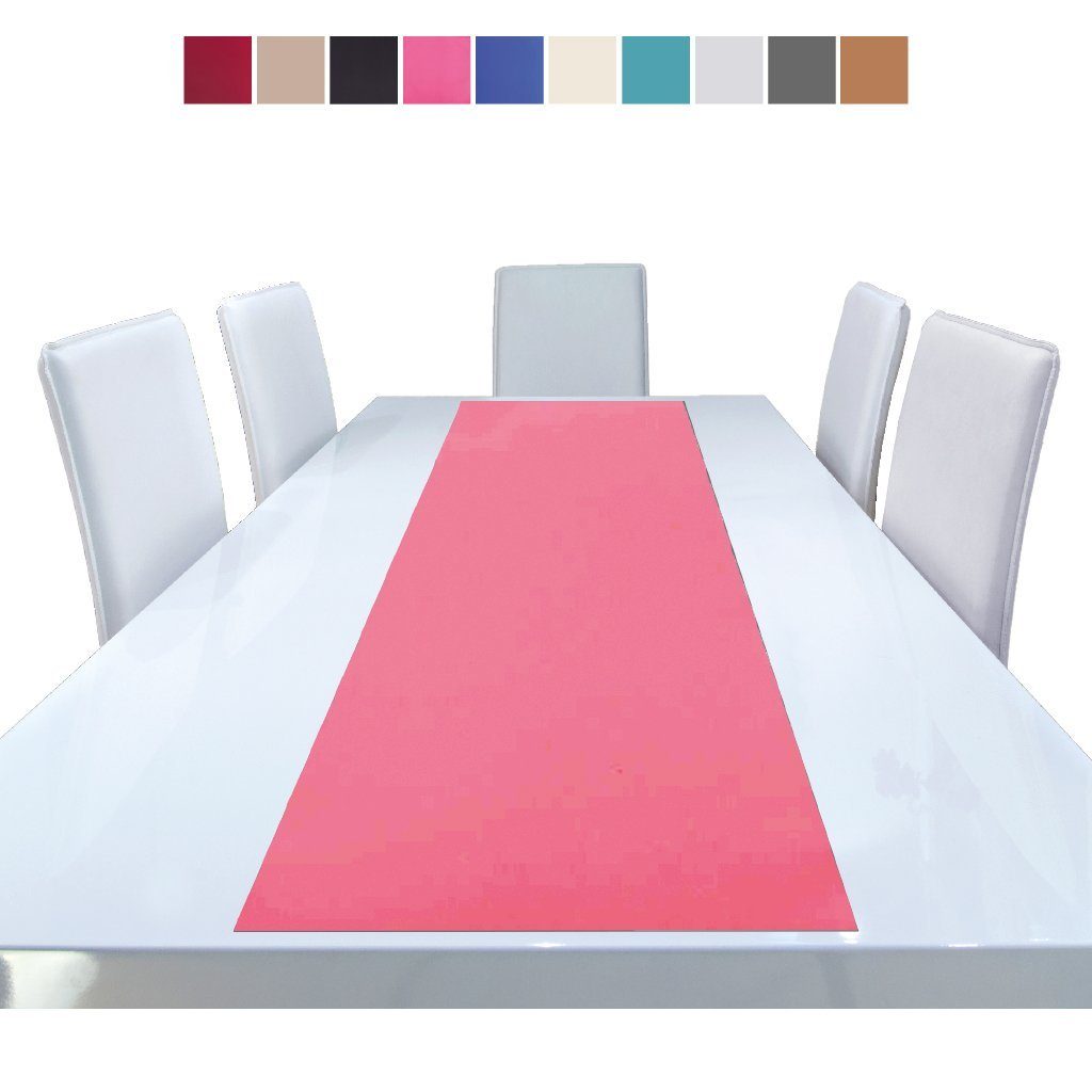 Tischdecke 140x40cm dekorativ, Pink Designs und Platzset Tischläufer Tischdeko Ellen (1-tlg), Platzmatte Bestlivings Microfaser, versch. pflegeleicht viele
