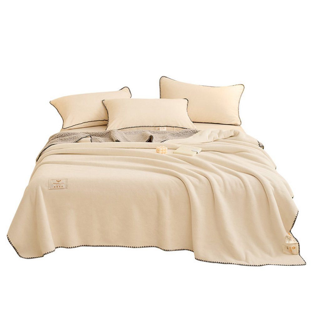 1 teilige Bettdecke Einfarbige Decke Warme Gemütliche Weiche