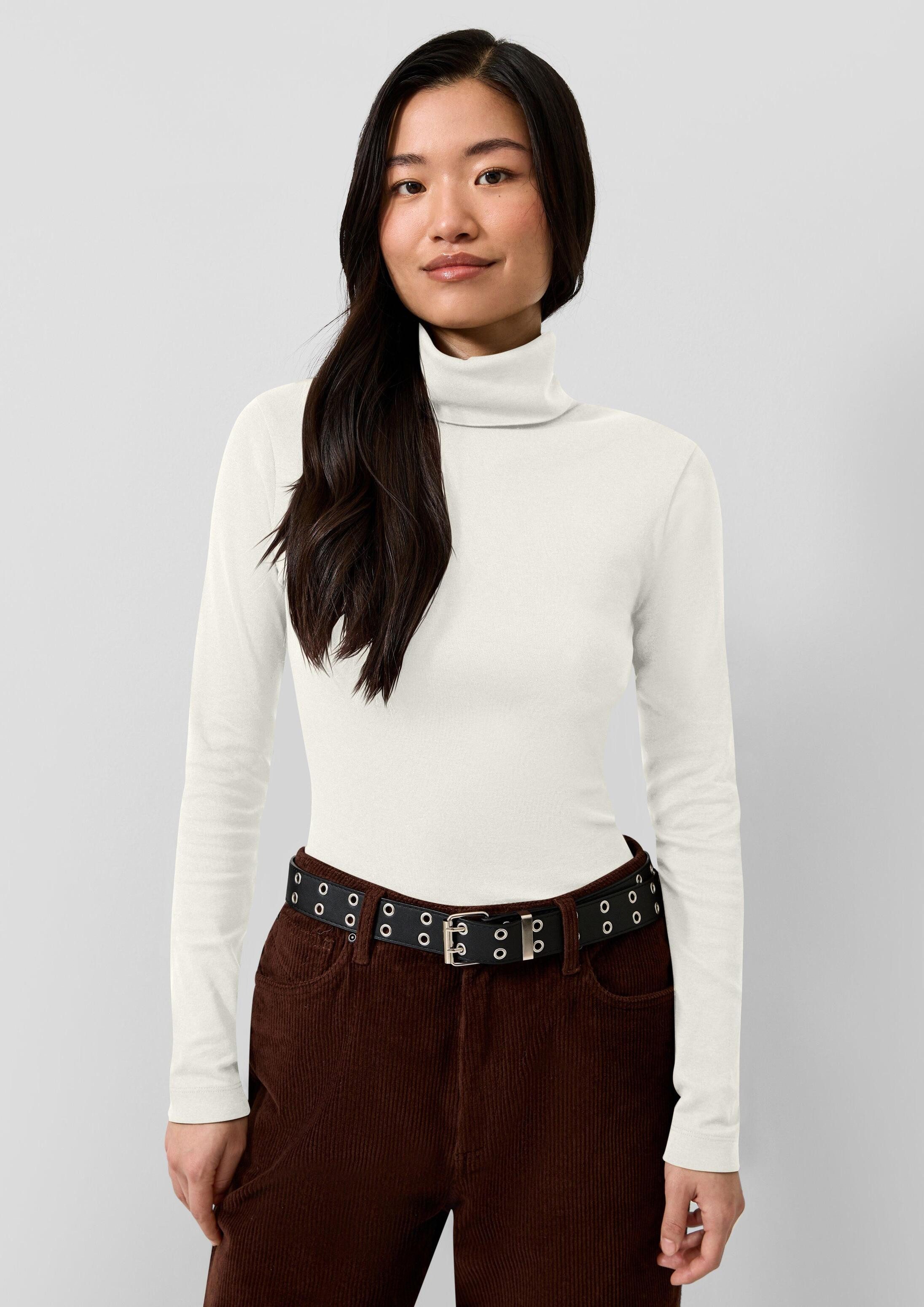 QS Langarmshirt T-Shirt Langarmshirt mit Rollkragen
