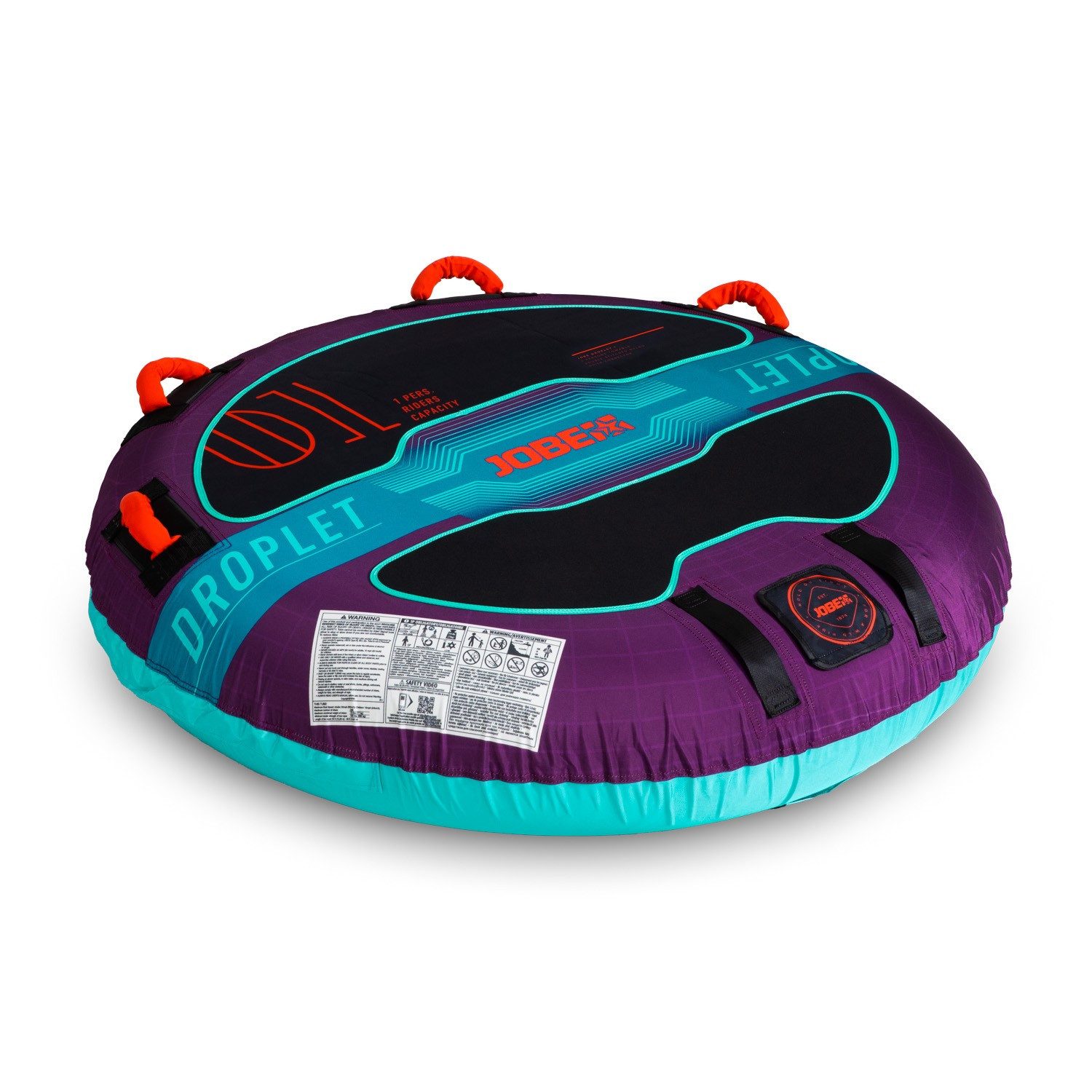 Jobe Wellenreiter Jobe DROPLET TOWABLE 1 Persoen Tube Decktube Schleppring Funtube Boot