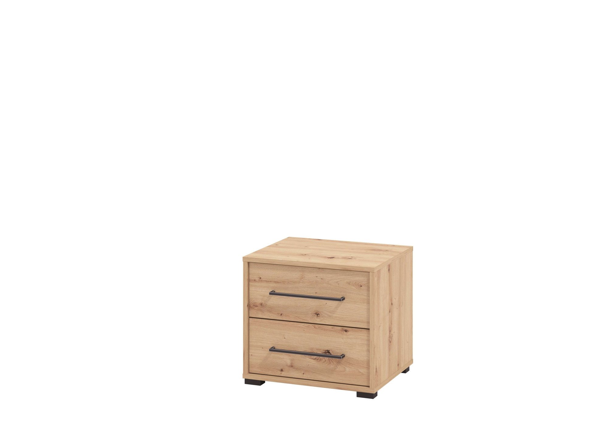 Nachtkommode Ascalon Nachttisch, Nachtschrank, 48x40x44cm, 2 Schubladen