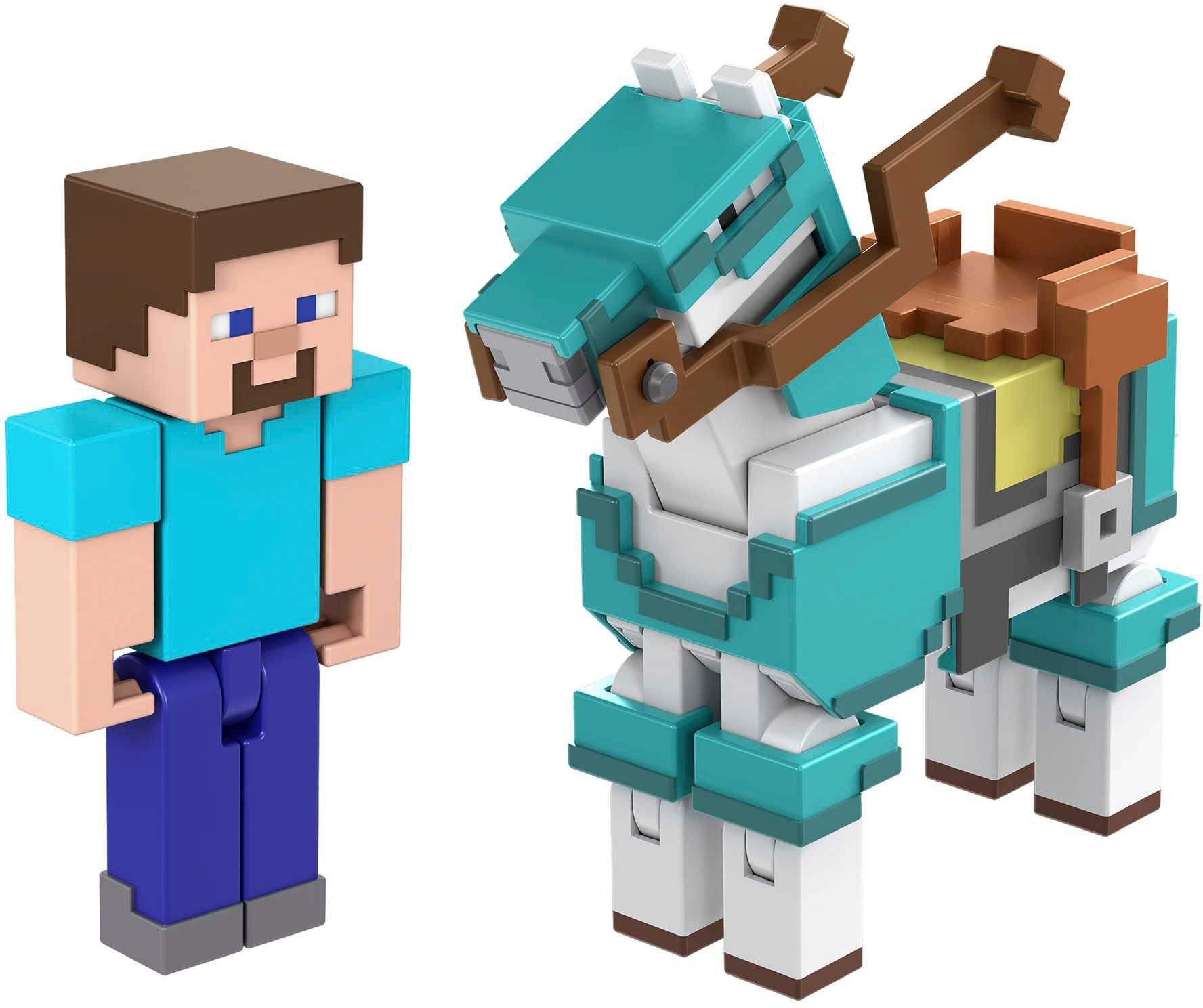 Steve Mattel® and Spielfigur Armored Minecraft, Horse