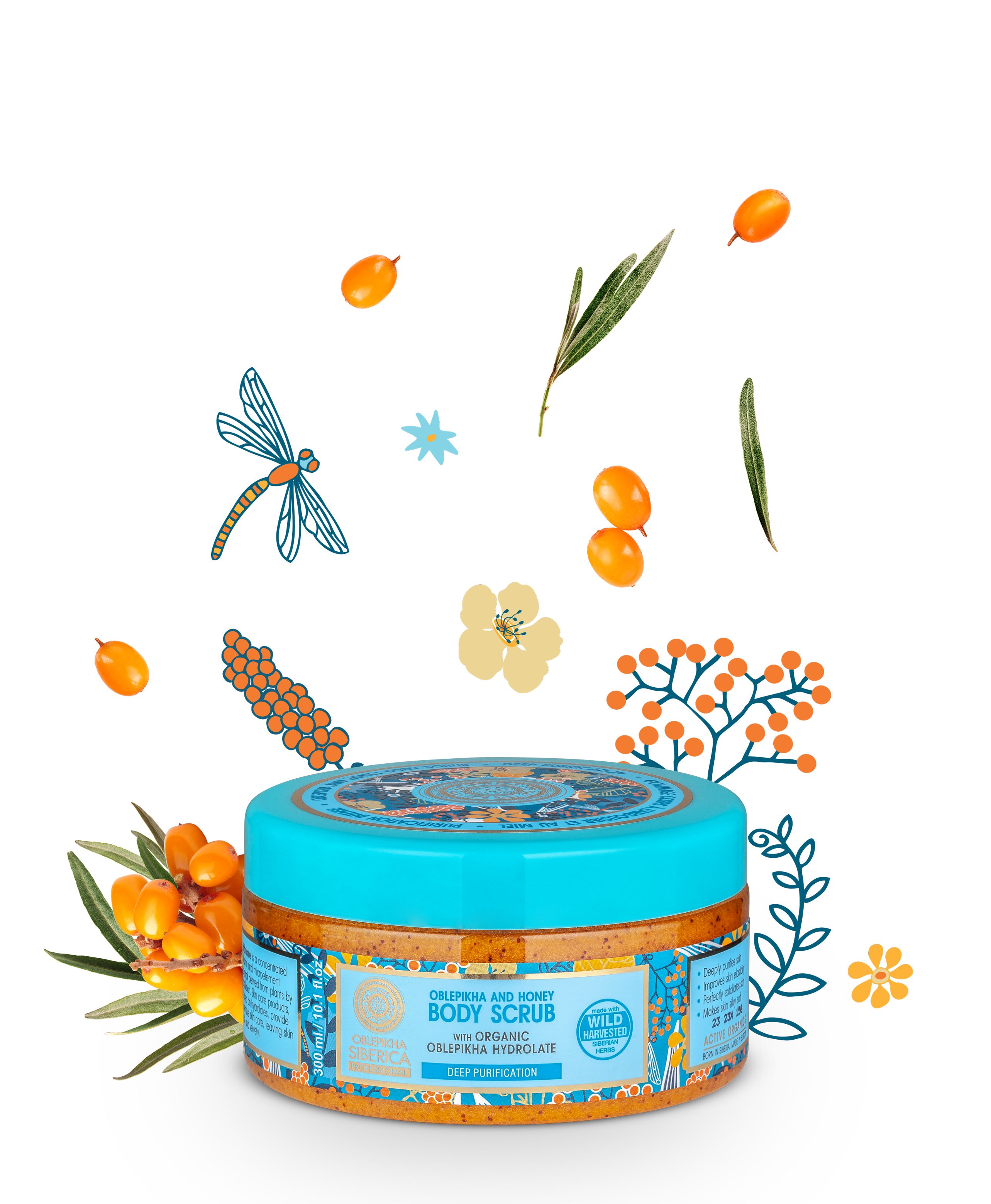 Natura Siberica Körperpeeling Oblepikha and Honey Body Scrub