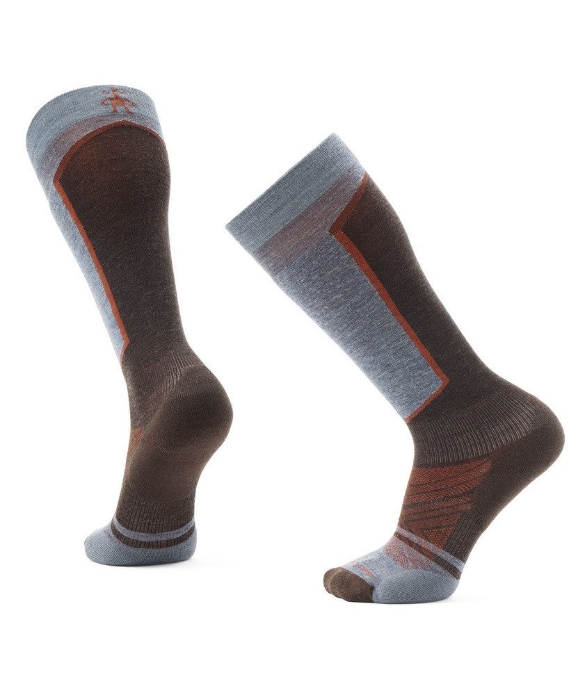 Smartwool Skisocken Targeted Cushion OTC (Merinowolle) braun/grau - 1 Paar