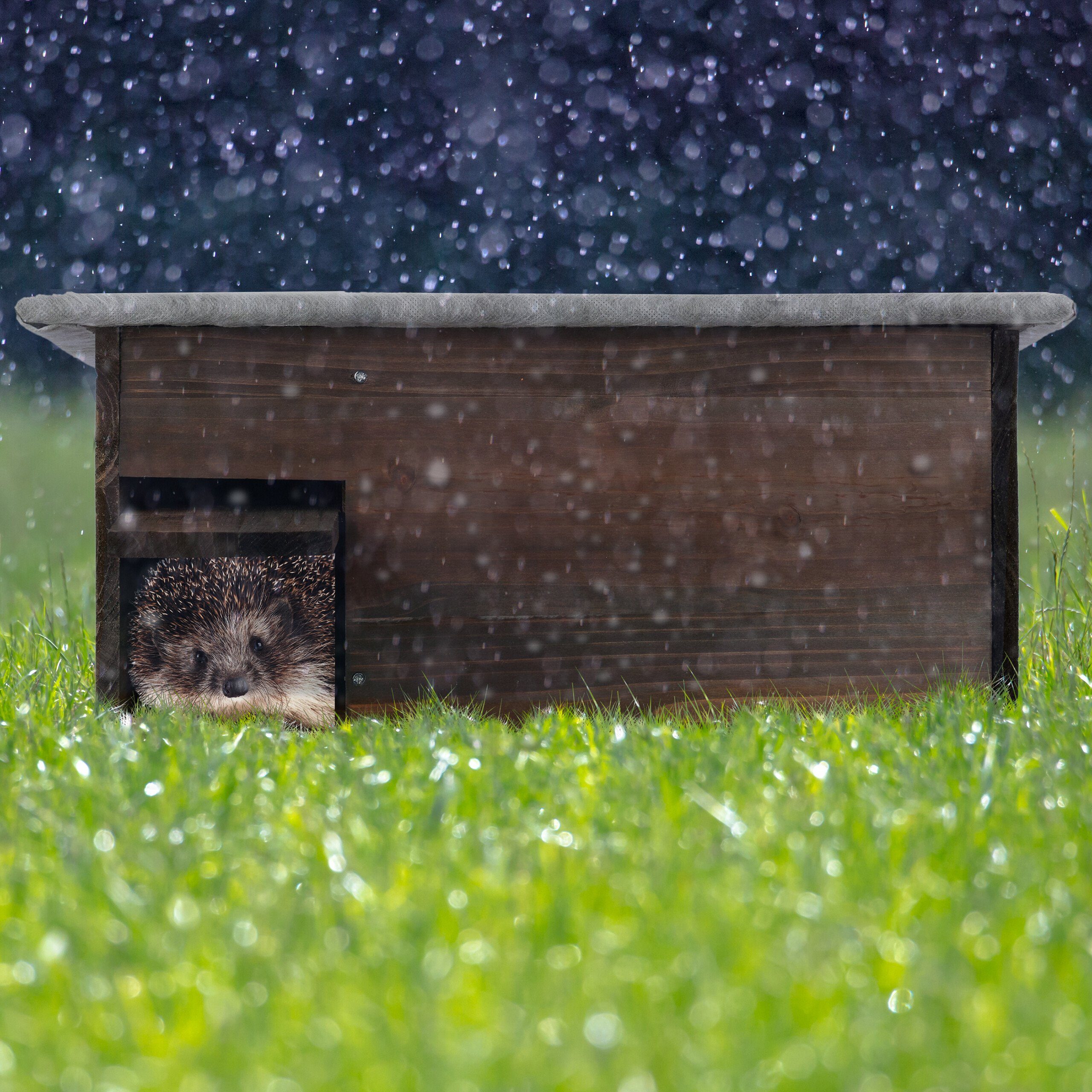 relaxdays Igelhaus Großes Igelhaus aus Holz