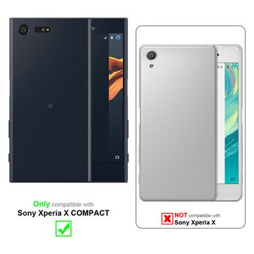 Cadorabo Handyhülle Sony Xperia X COMPACT Sony Xperia X COMPACT, Klappbare Handy Schutzhülle - Hülle - mit Standfunktion und Kartenfach