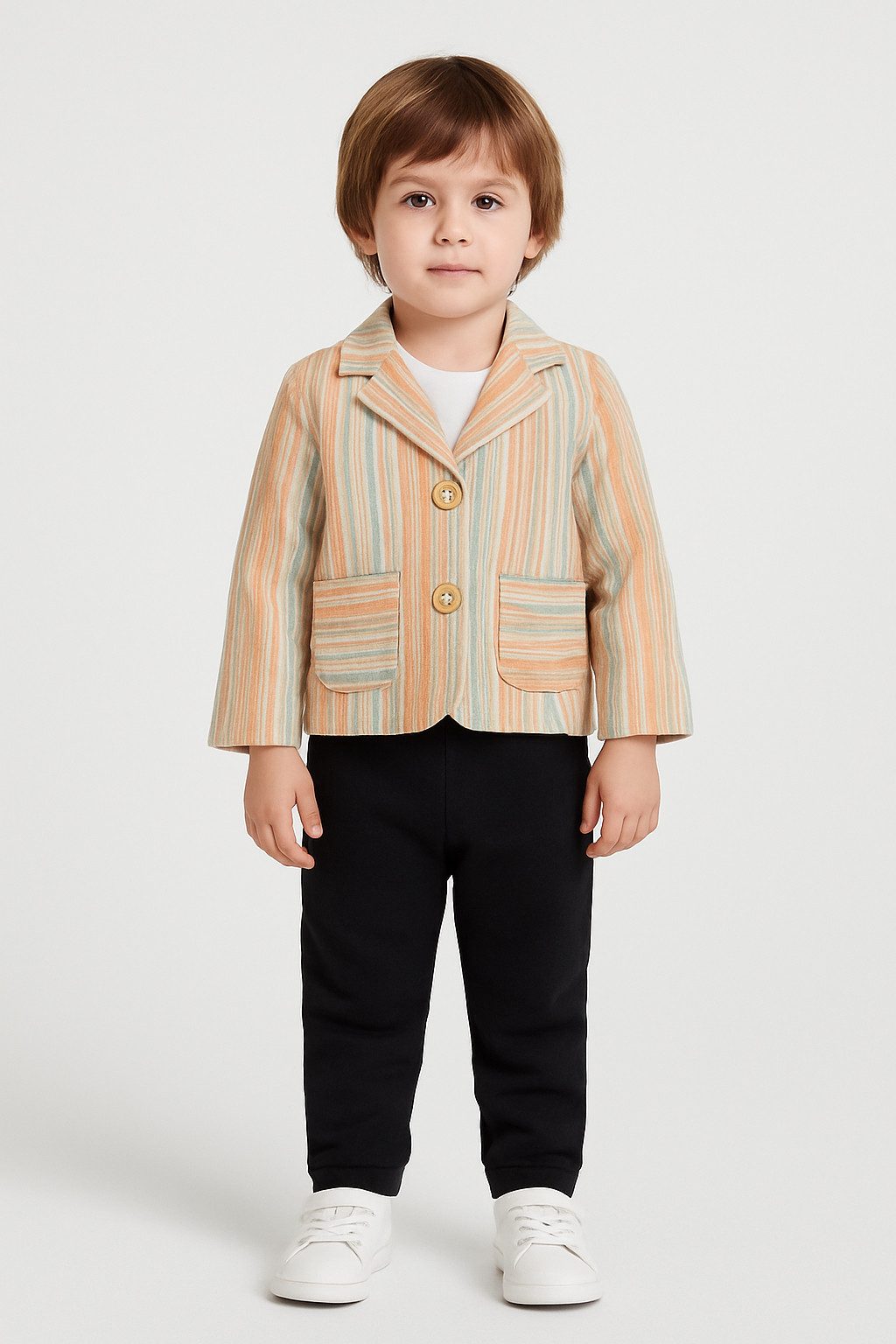 Panco Windbreaker Gestreifte gemusterte Jacke für Babys