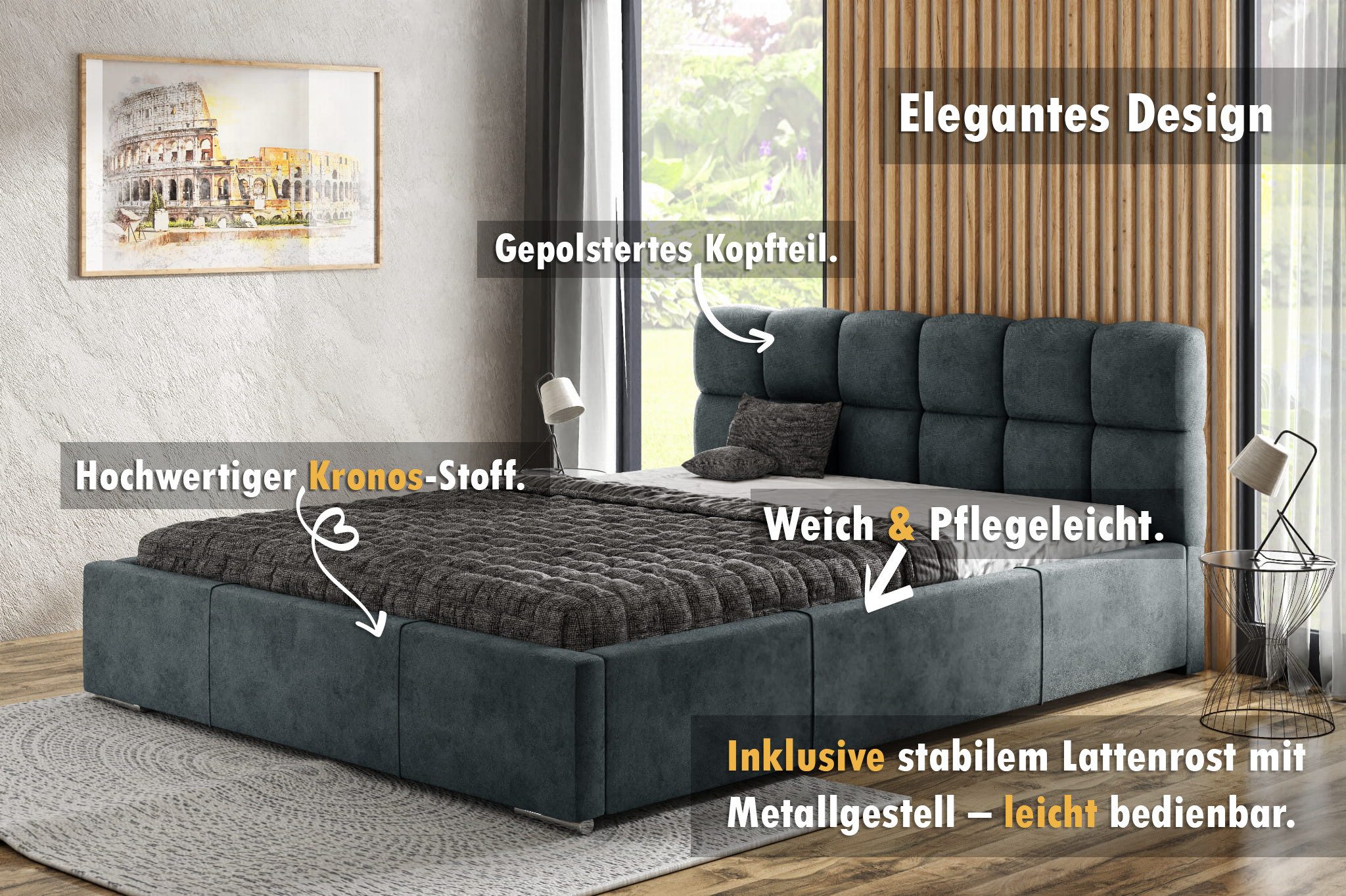 thematys Polsterbett Bettkasten + Lattenrost Stauraumbett günstig online kaufen