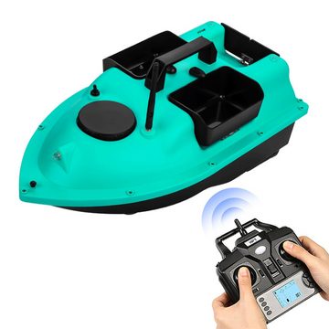 Tidyard RC-Boot GPS Fischerköderboot,3 Köderbehälter,500M,5200mAh,2 kg Köder (Hakenbefestigungsdesign, Ersatzpropeller,Aufbewahrungstasche Zufällige Farbe), 16 willkürlichen Positionierungspunkten,Automatische Kalibrierung