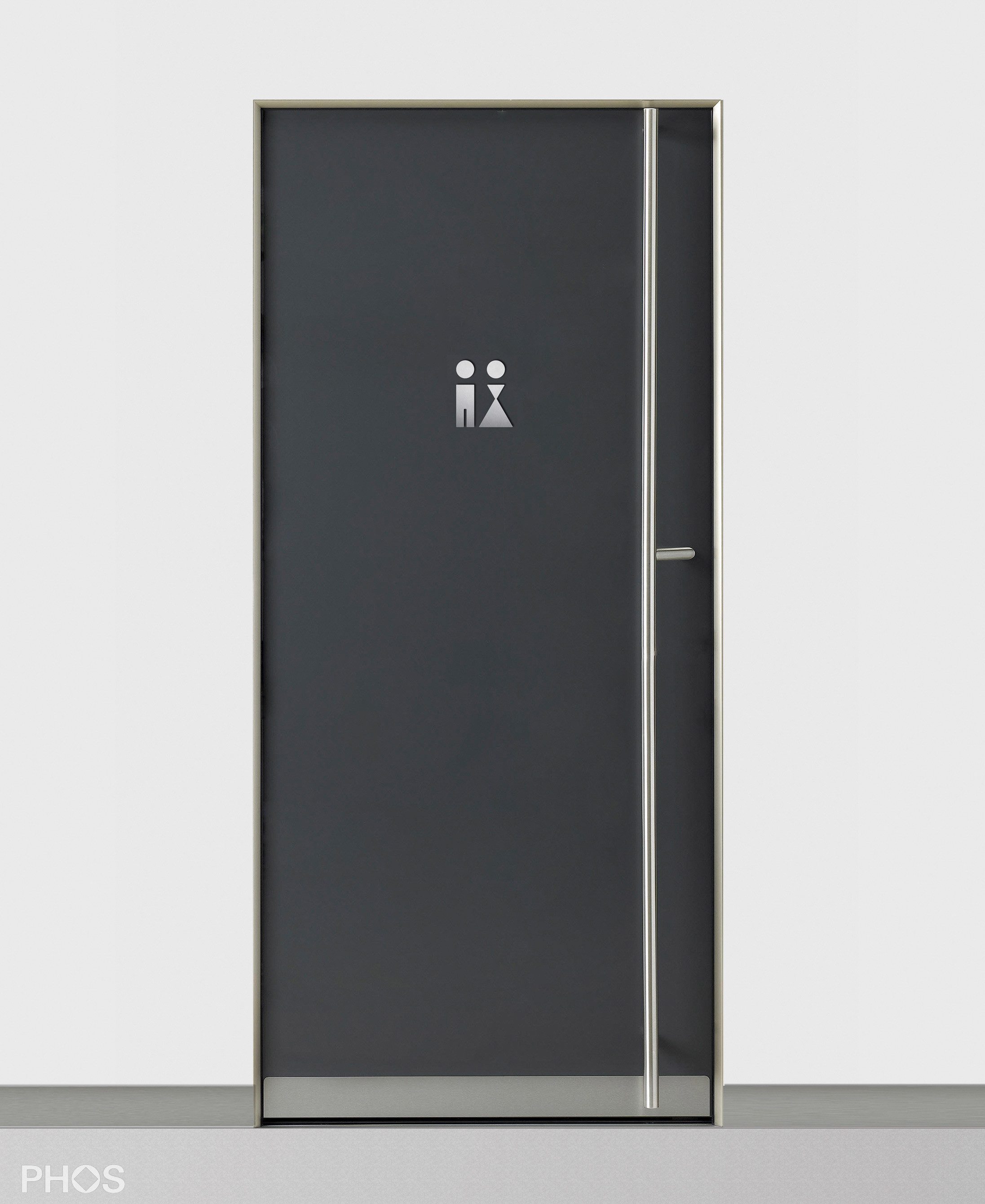 PHOS Design Hinweisschild Design-Award WC-Piktogramme, Herren, Damen, Edelstahl