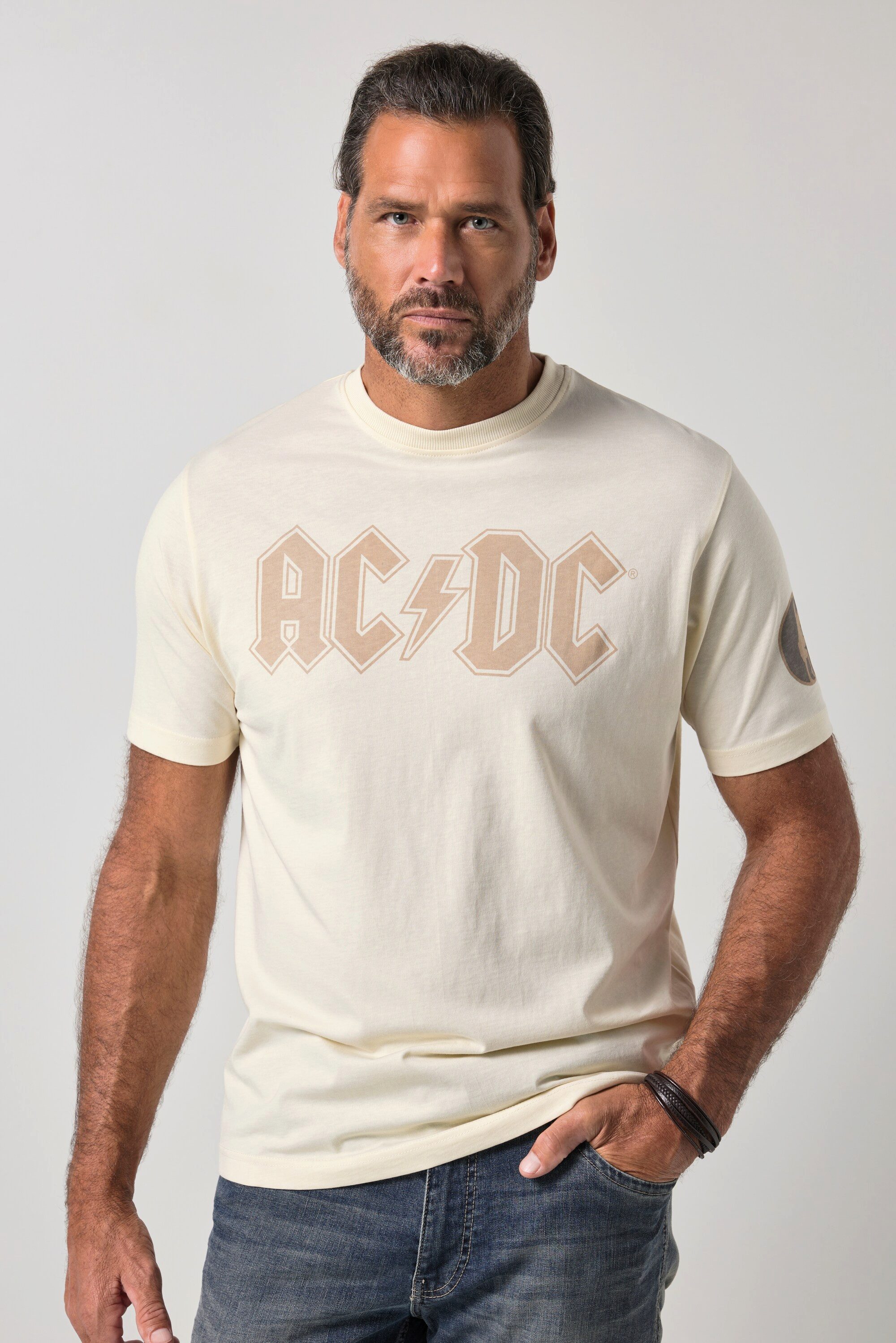 JP1880 T-Shirt T-Shirt Bandshirt AC/DC Halbarm